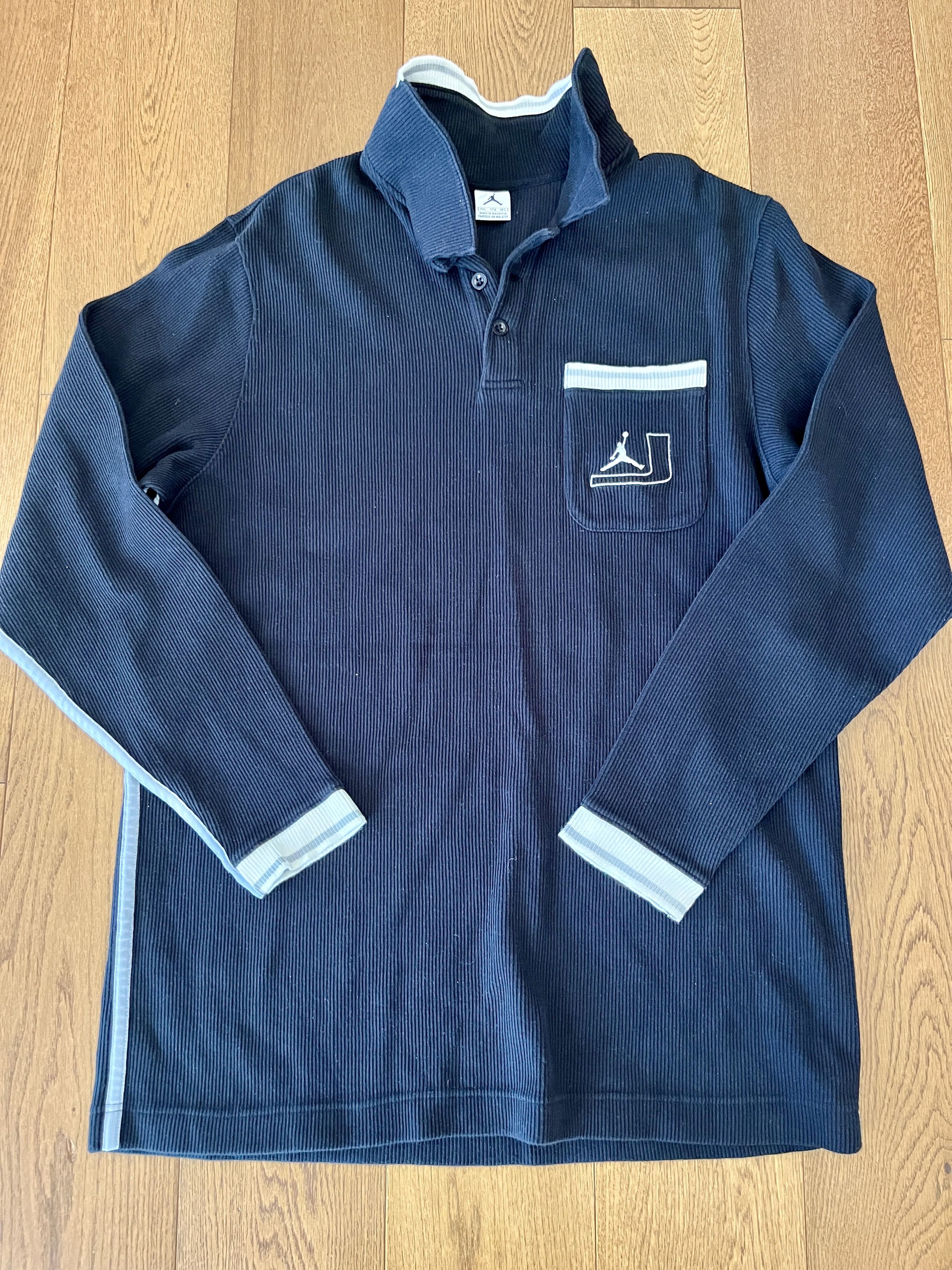 Jordan Brand Vintage Air Jordan Jumpman Ribbed Henley XXL (Fits like XL) Size US XL / EU 56 / 4 - 1 Thumbnail