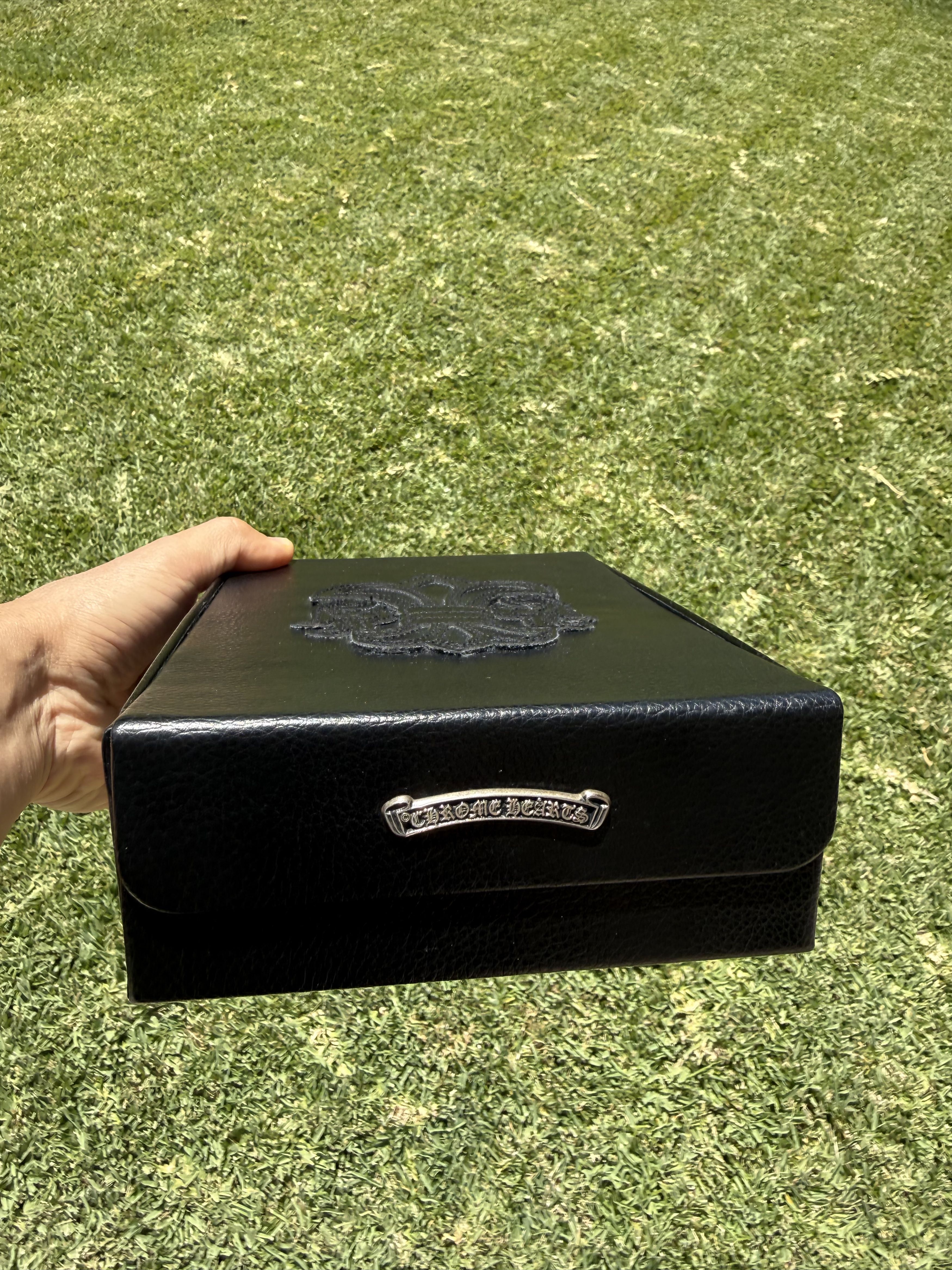 Chrome Hearts Chrome Hearts Black Leather Eyewear Case Size ONE SIZE - 8 Thumbnail