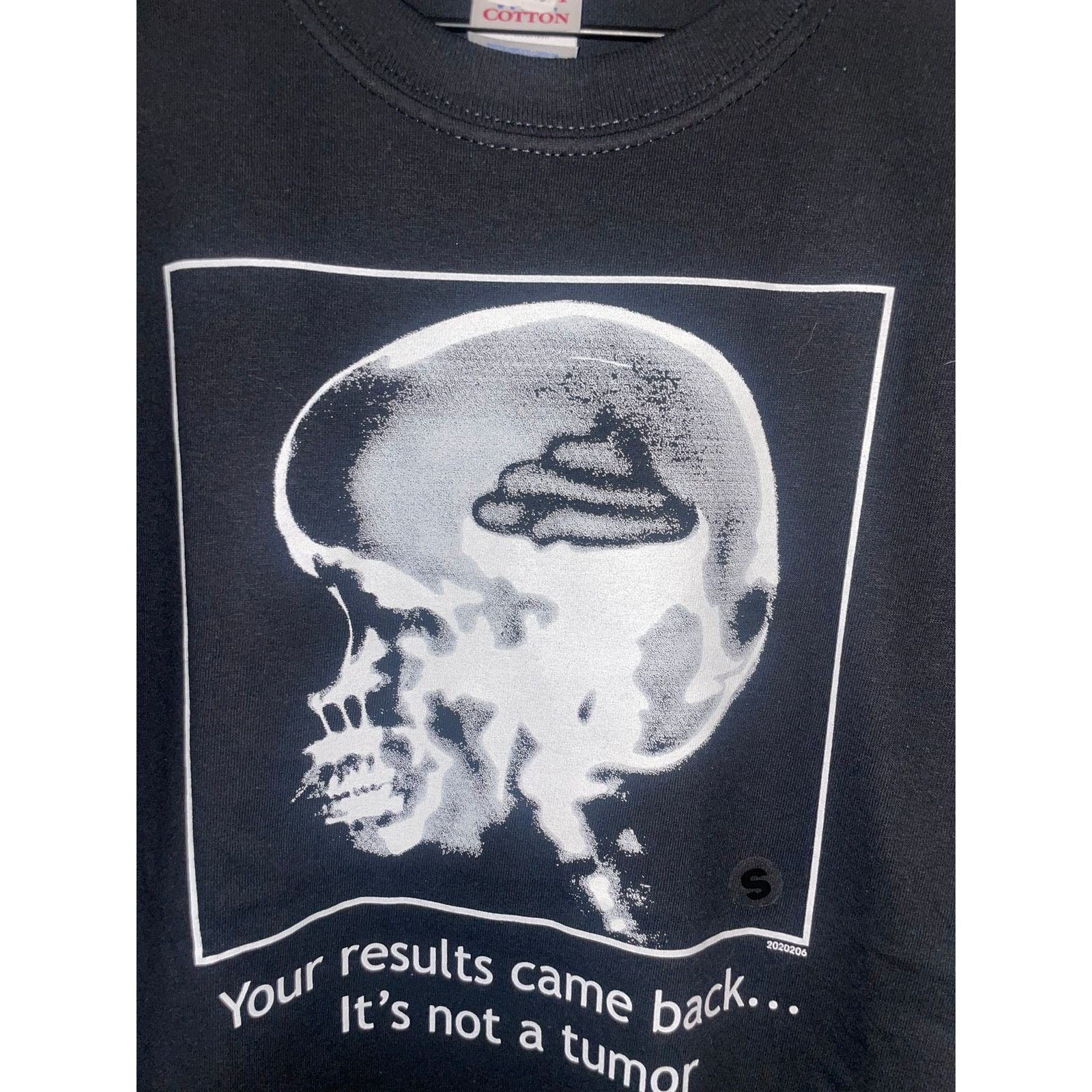 Gildan Y2K It's Not A Tumor Crap For Brains Poop Joke Shirt 2000s S Size US S / EU 44-46 / 1 - 2 Thumbnail