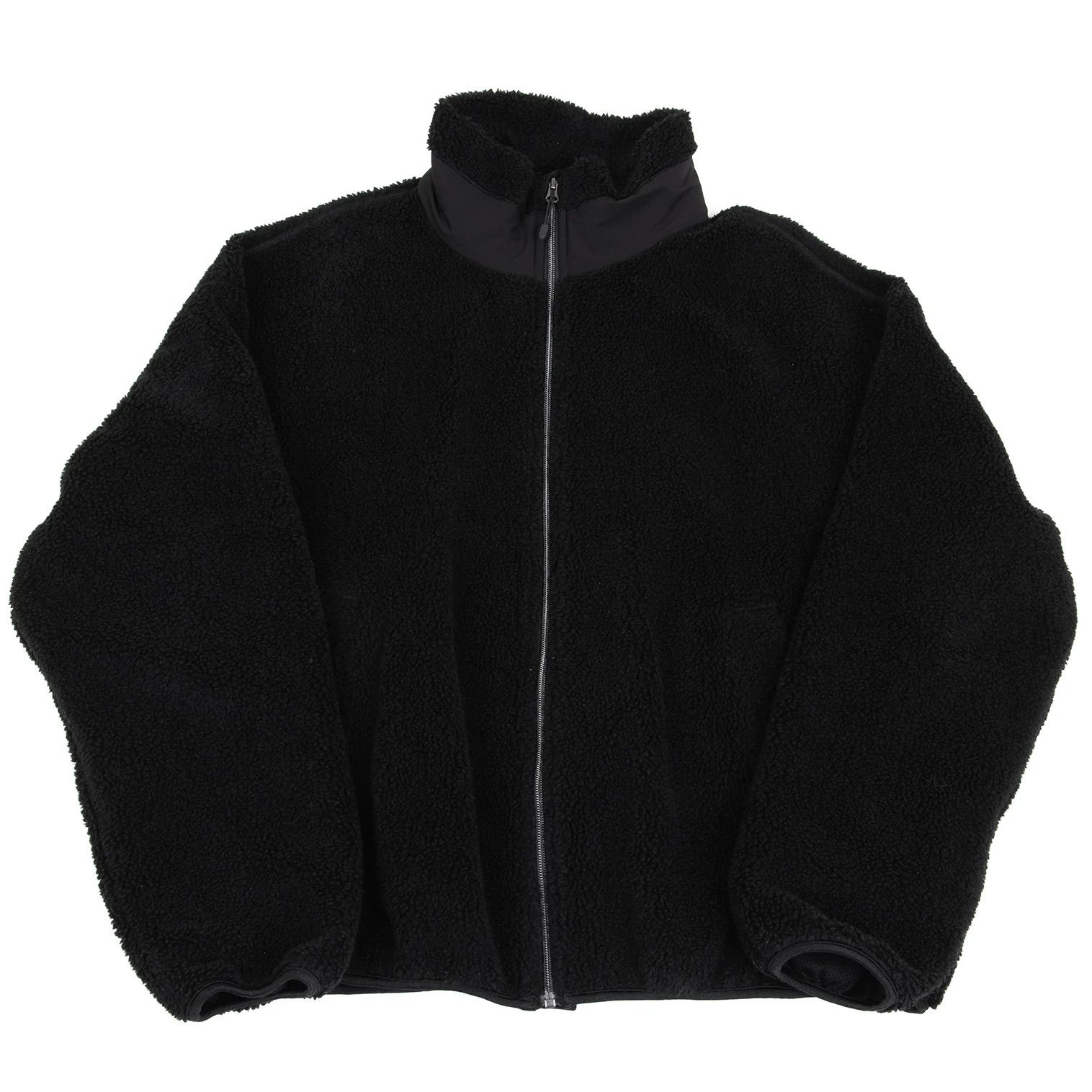 Ganryu Big Silhouette Zip-Up Fleece Blouson in Black Size US M / EU 48-50 / 2 - 1 Thumbnail