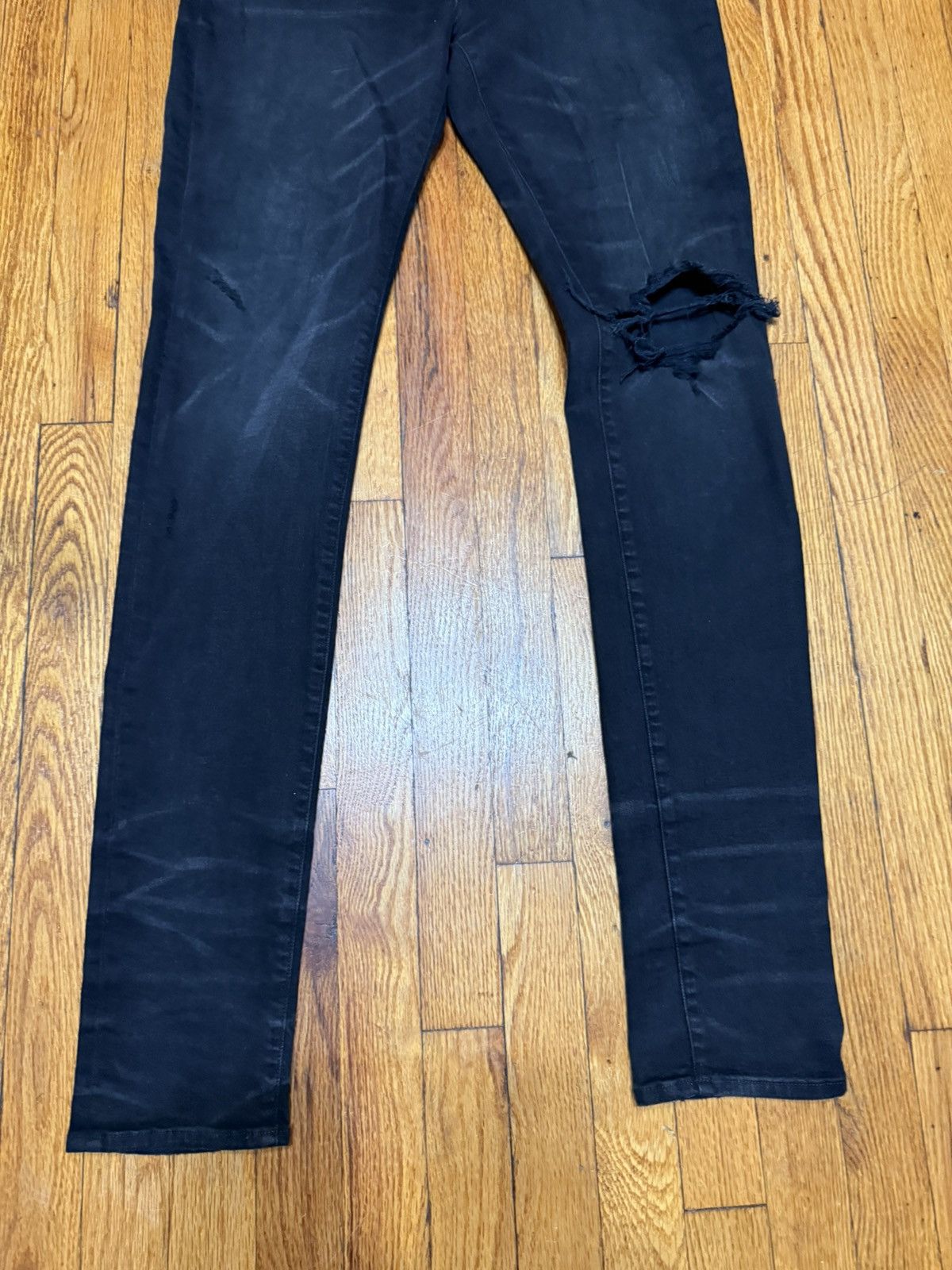 Amiri Amiri Mx1 Japanese Denim Black Size 33 Size US 33 - 3 Thumbnail