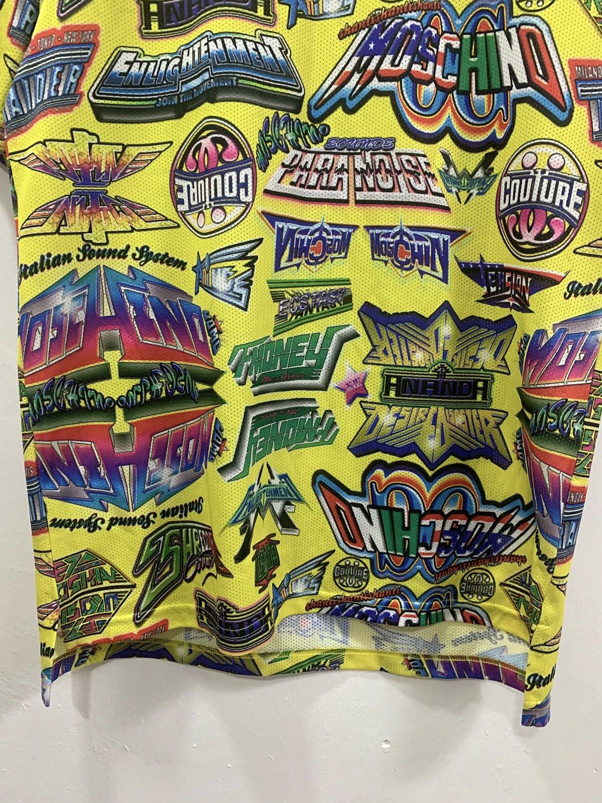 Moschino MOSCHINO COUTURE AOP - MULTI LOGO MESH TOP Size US XS / EU 42 / 0 - 6 Thumbnail