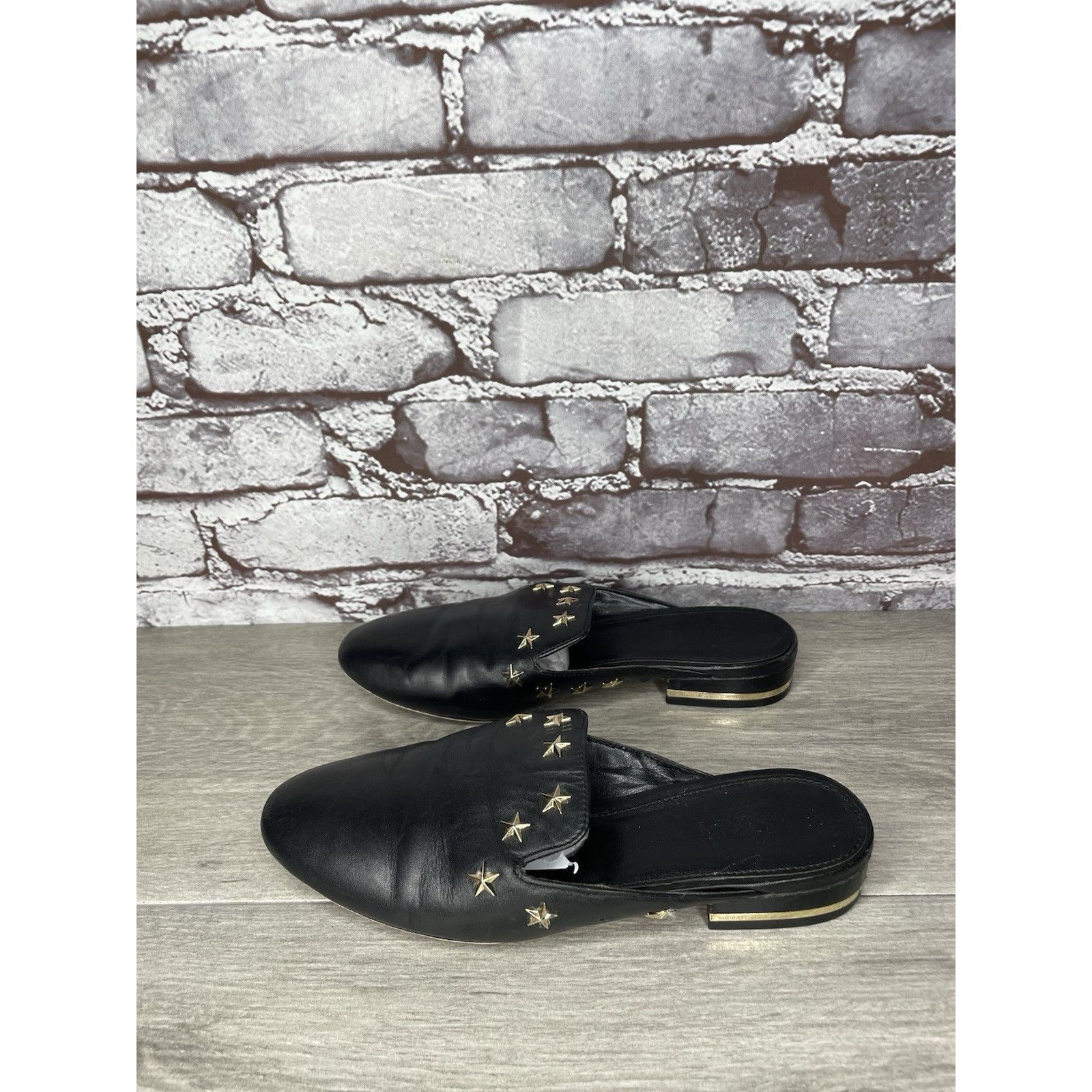 Michael Kors Michael Kors Natasha Admiral Black Leather Studded Stars Poi Size US 5 / IT 35 - 15 Thumbnail