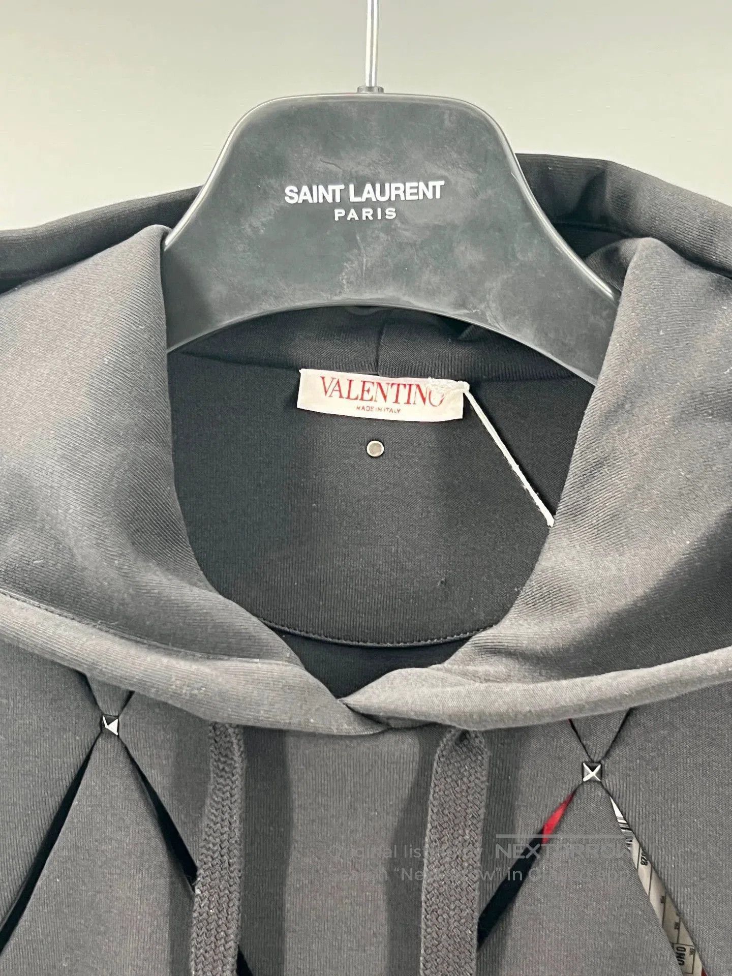 Valentino valentino black cotton hooded sweatshirt for men. Size US S / EU 44-46 / 1 - 2 Thumbnail