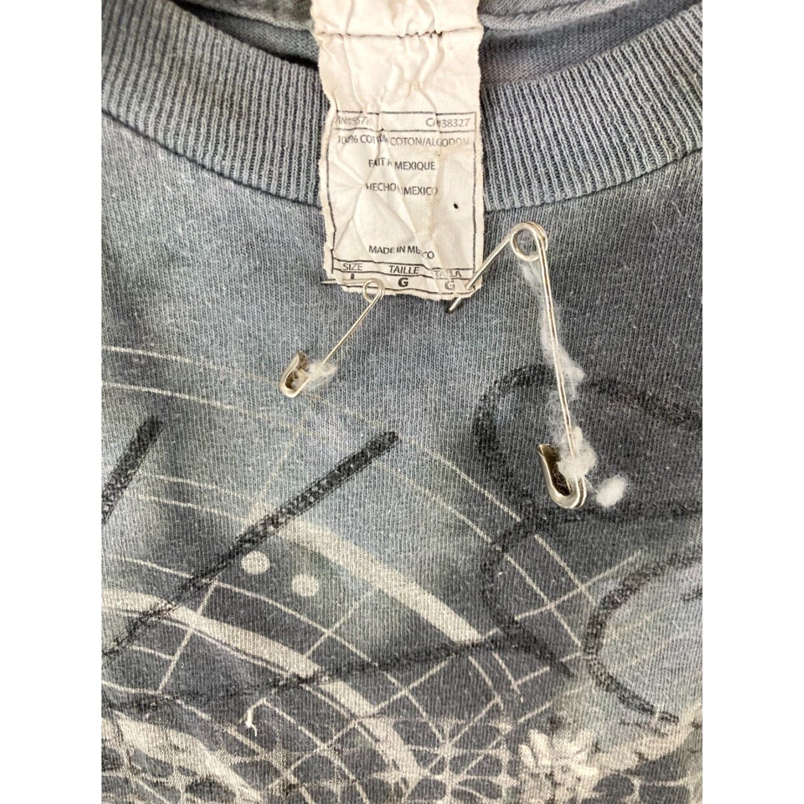 Vintage KISS Concert Tshirt Large Gray Tie Dye Mens Rock Band Tee Size US L / EU 52-54 / 3 - 6 Thumbnail