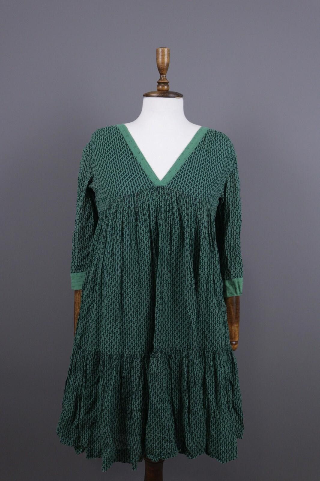 Wilkes Bashford BA&SH Tanja Green Lagenlook Relaxed Dress Size 0 / XS Size XS / US 0-2 / IT 36-38 - 1 Thumbnail