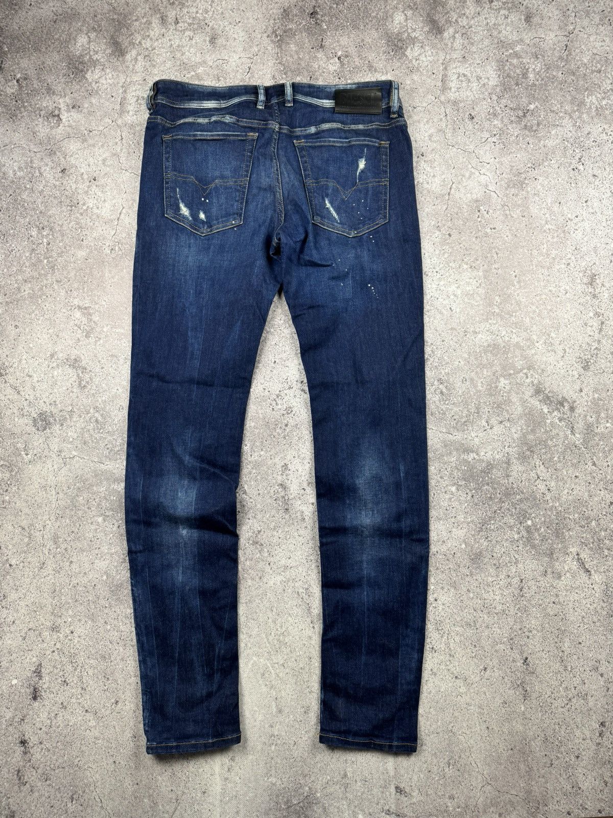 Diesel × Jean Diesel Distressed Denim Slim Skinny Jeans Size US 32 / EU 48 - 5 Thumbnail