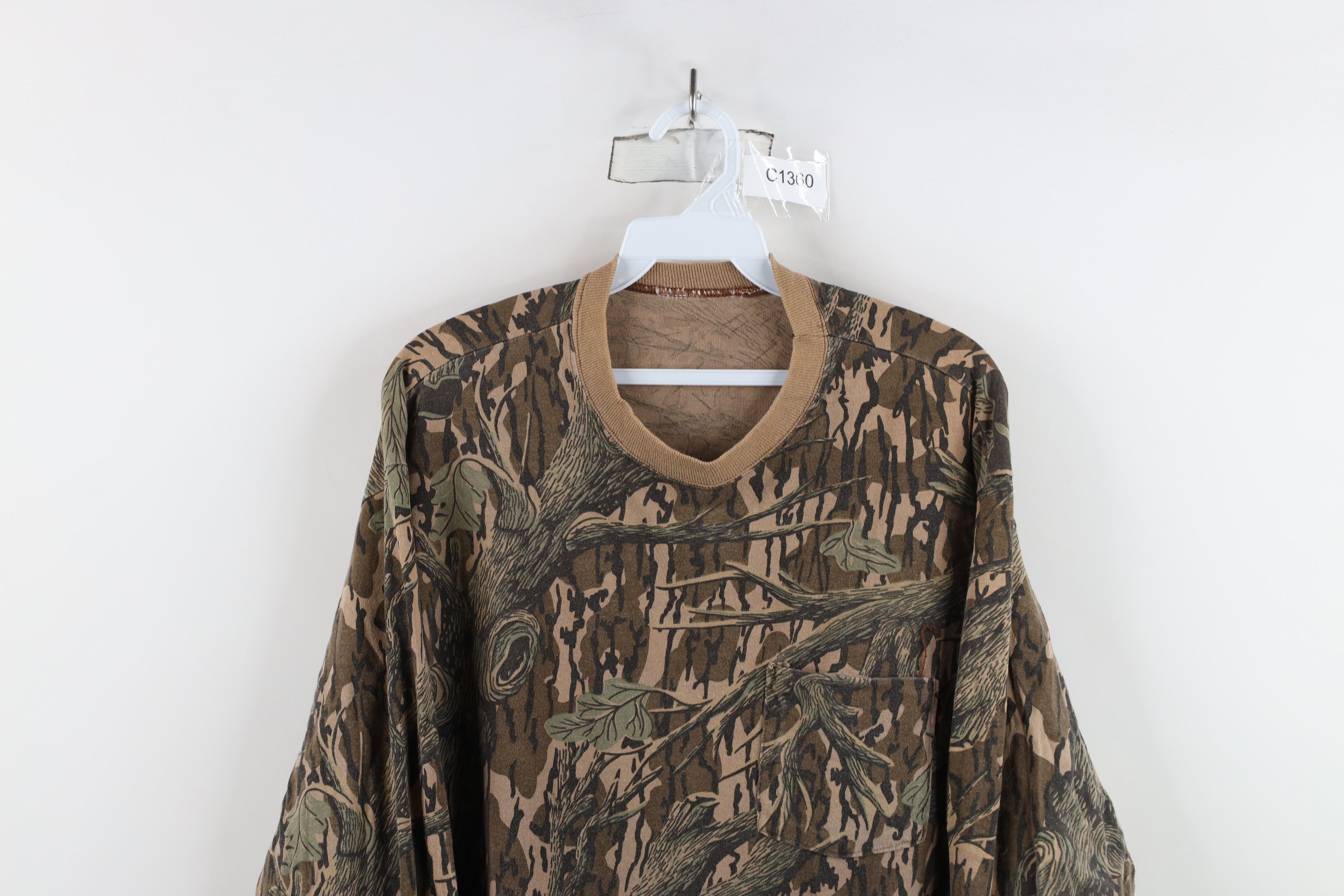Vintage Vintage 90s Streetwear Mossy Oak Long Sleeve T-Shirt USA Size US XL / EU 56 / 4 - 2 Thumbnail