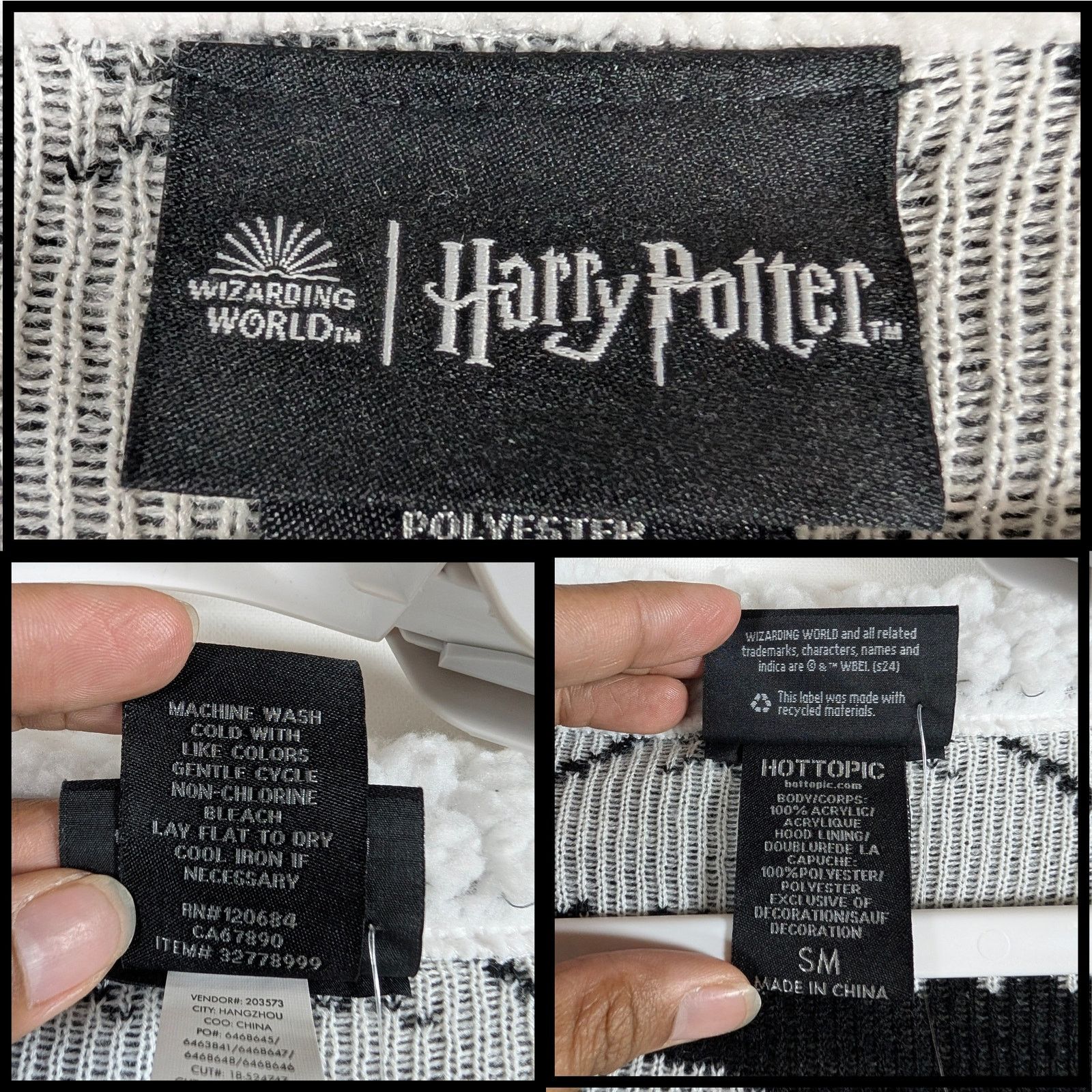 Unknown London Harry Potter Sherpa Hooded Cardigan Sweater Womens Size S Size S / US 4 / IT 40 - 5 Thumbnail