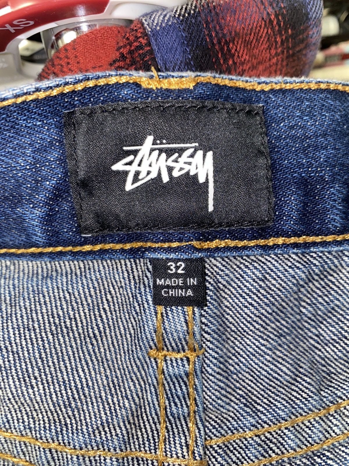 Stussy Stussy ‘Big Ol Jean’ Dark Indigo Denim Size US 32 / EU 48 - 4 Thumbnail