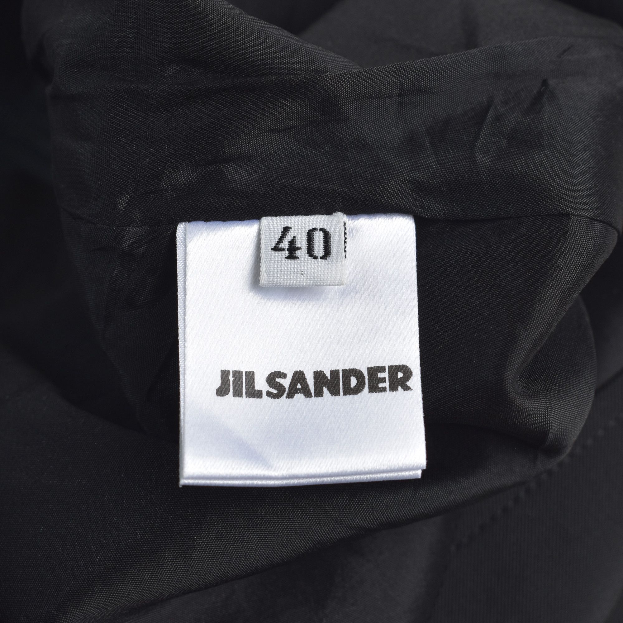 JIL SANDER Black Skirt Size 40 Made in Italy
