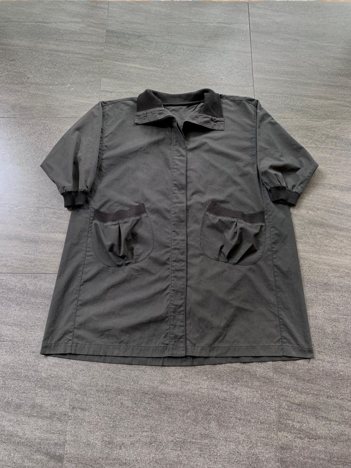 Issey Miyake FREE TAX! 90s Logo Printed Long Coat Jacket Size US M / EU 48-50 / 2 - 2 Thumbnail