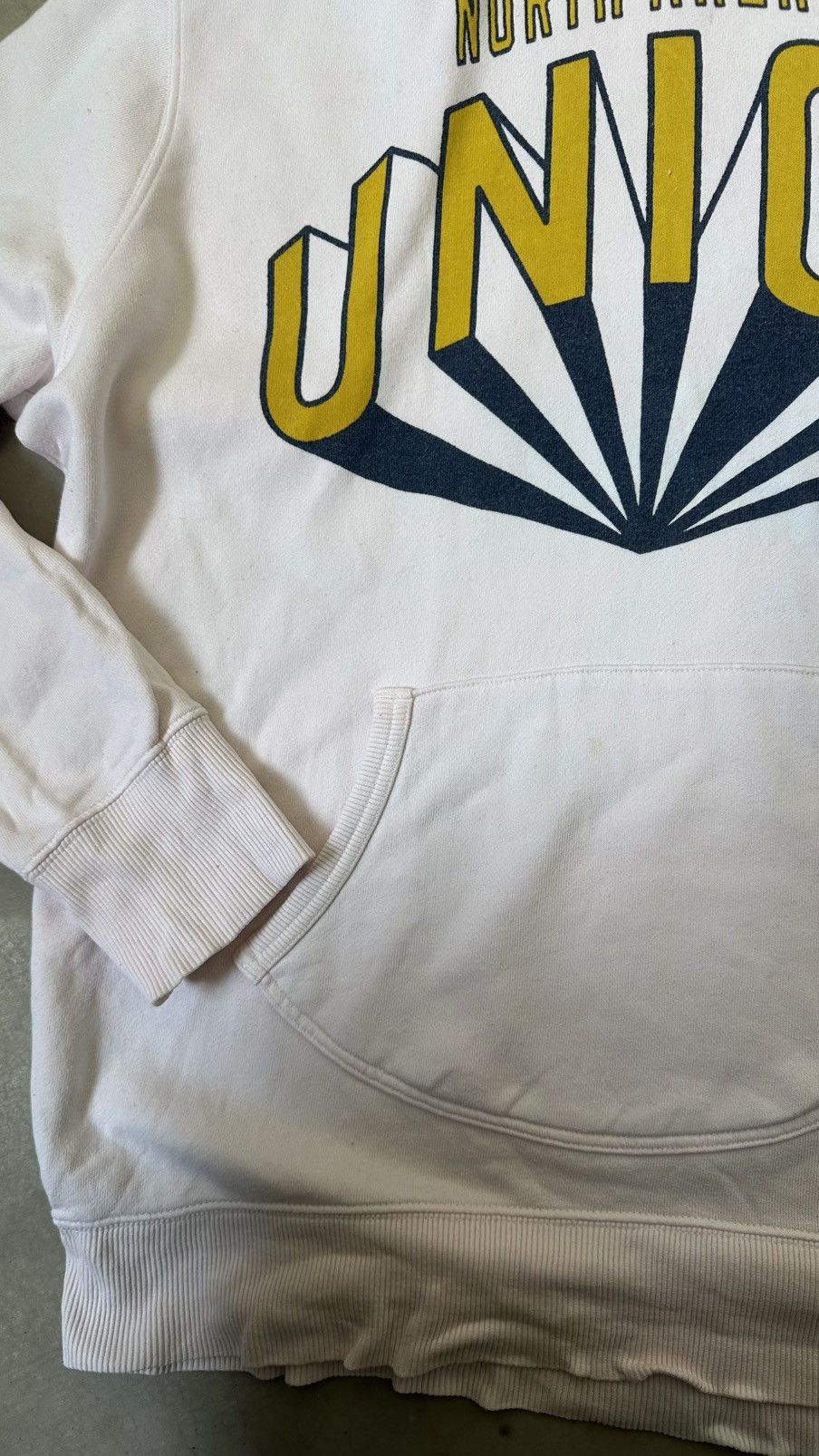 Japanese Brand VINTAGE RODEO CROWN UNION HOODIE Size US L / EU 52-54 / 3 - 4 Thumbnail