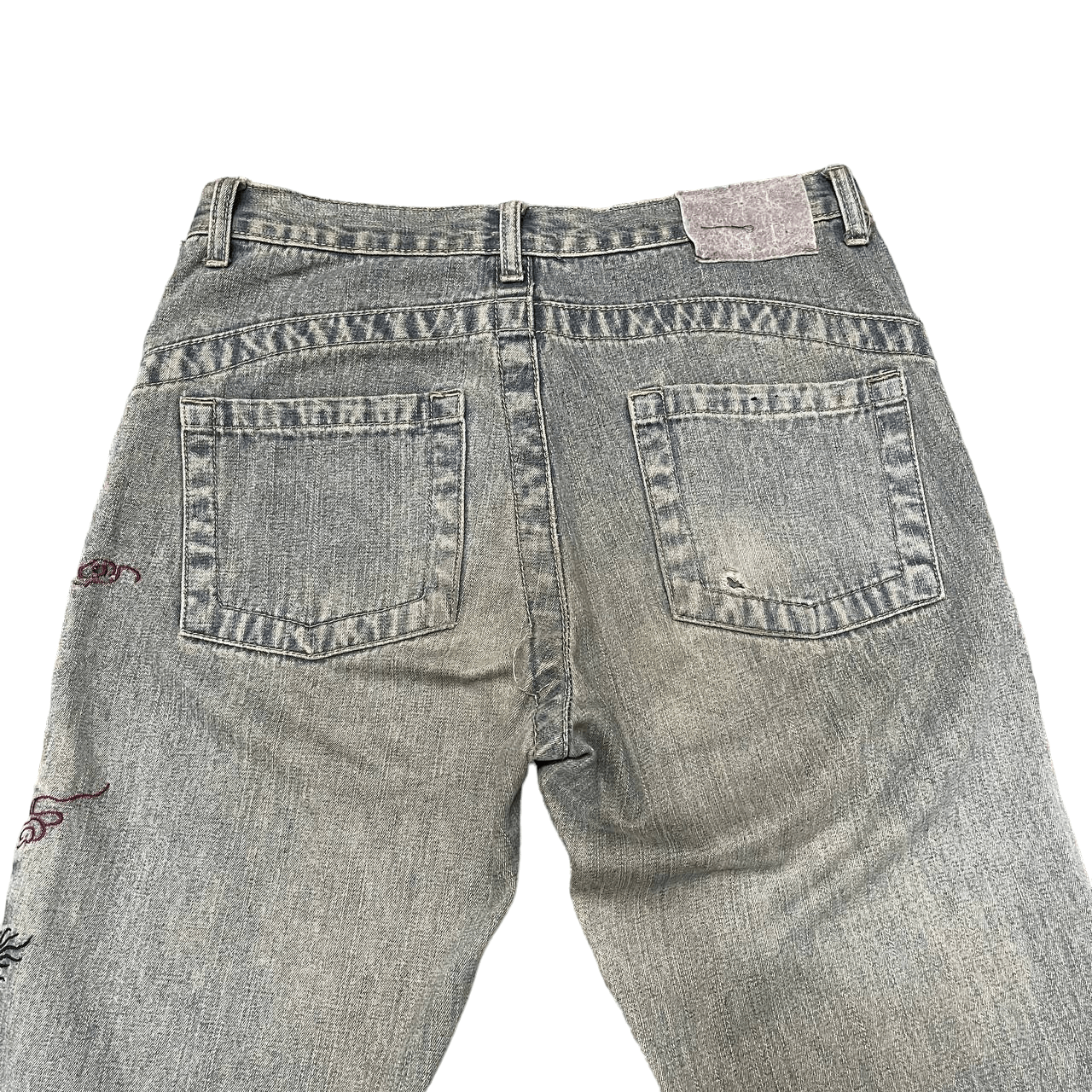 Japanese Brand Vintage Kaoiya Dragon Embroidery Denim Pants Size US 32 / EU 48 - 12 Thumbnail
