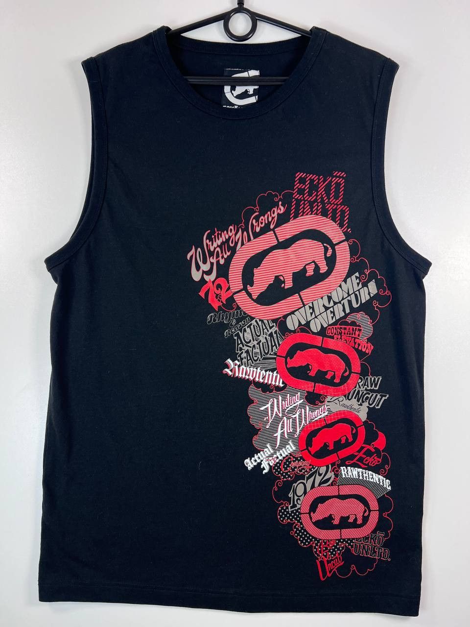 Ecko Unltd. VTG Ecko Unltd Sleeveless Graphic Tank Top Black Size XL Size US XL / EU 56 / 4 - 1 Thumbnail