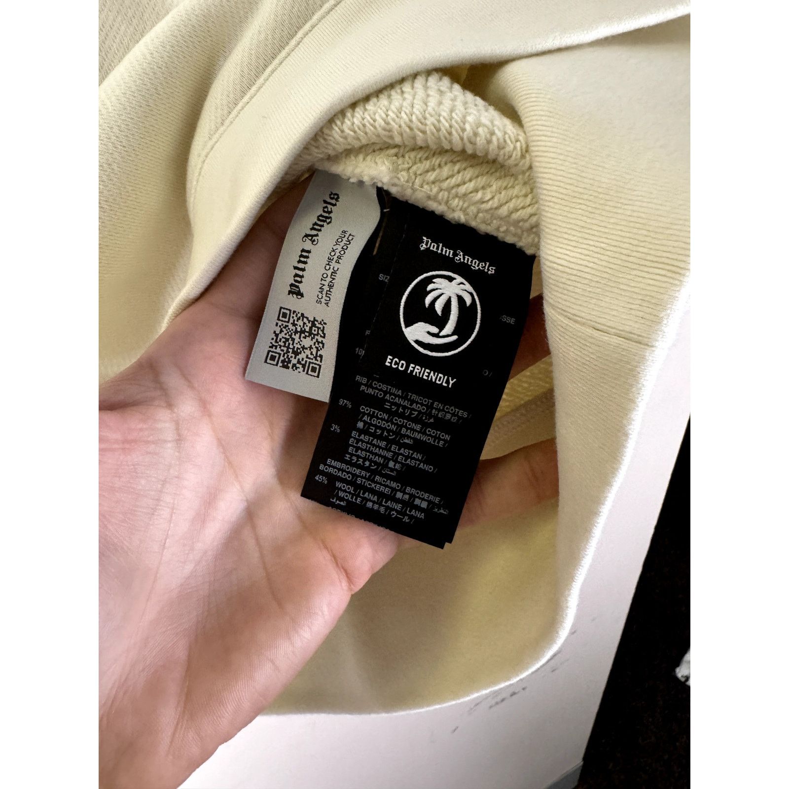 Palm Angels o1rshd1 Shark Crewneck Butter Sweatshirt in Grey Size US XL / EU 56 / 4 - 11 Thumbnail