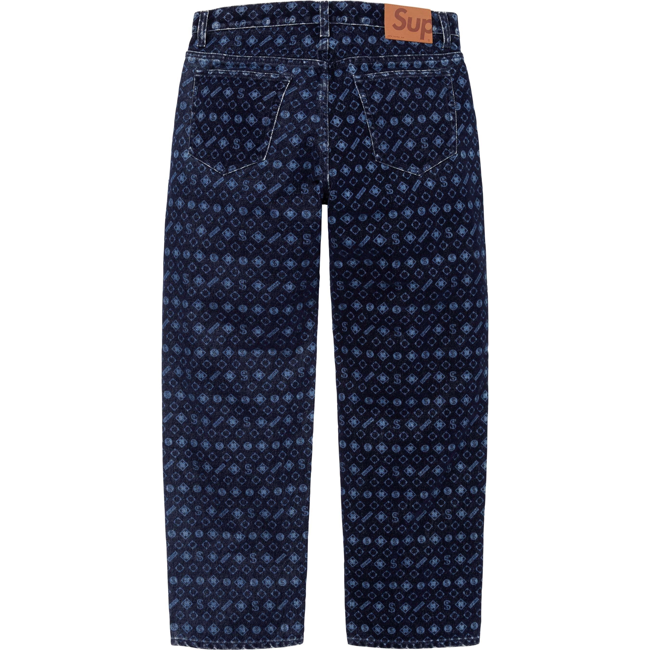 Supreme Supreme Flocked Loose Fit Jean Size US 36 / EU 52 - 2 Thumbnail