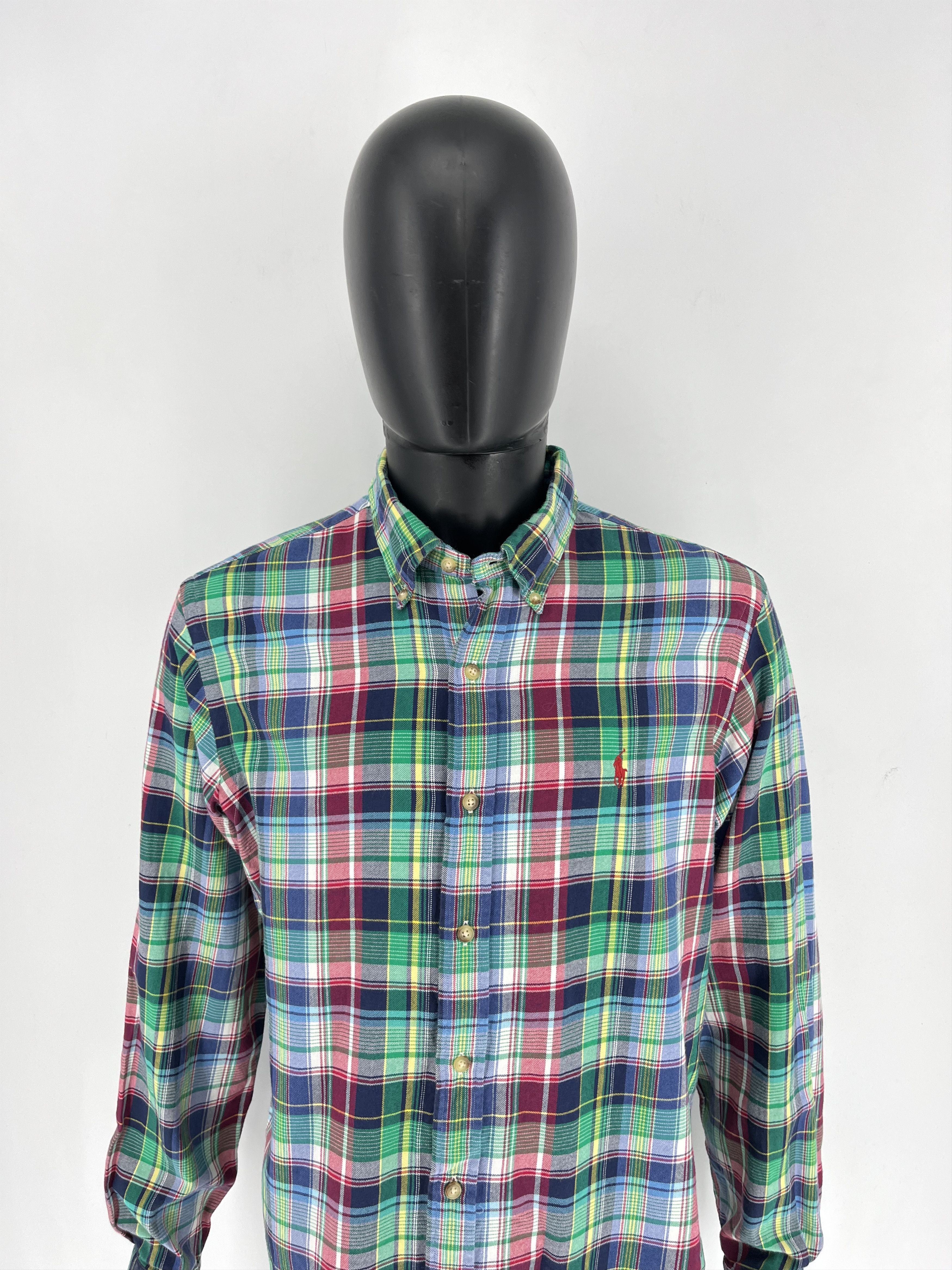 Flannel × Polo Ralph Lauren Vintage Y2K Flannel Shirt Travis Scott Style Size US L / EU 52-54 / 3 - 5 Thumbnail