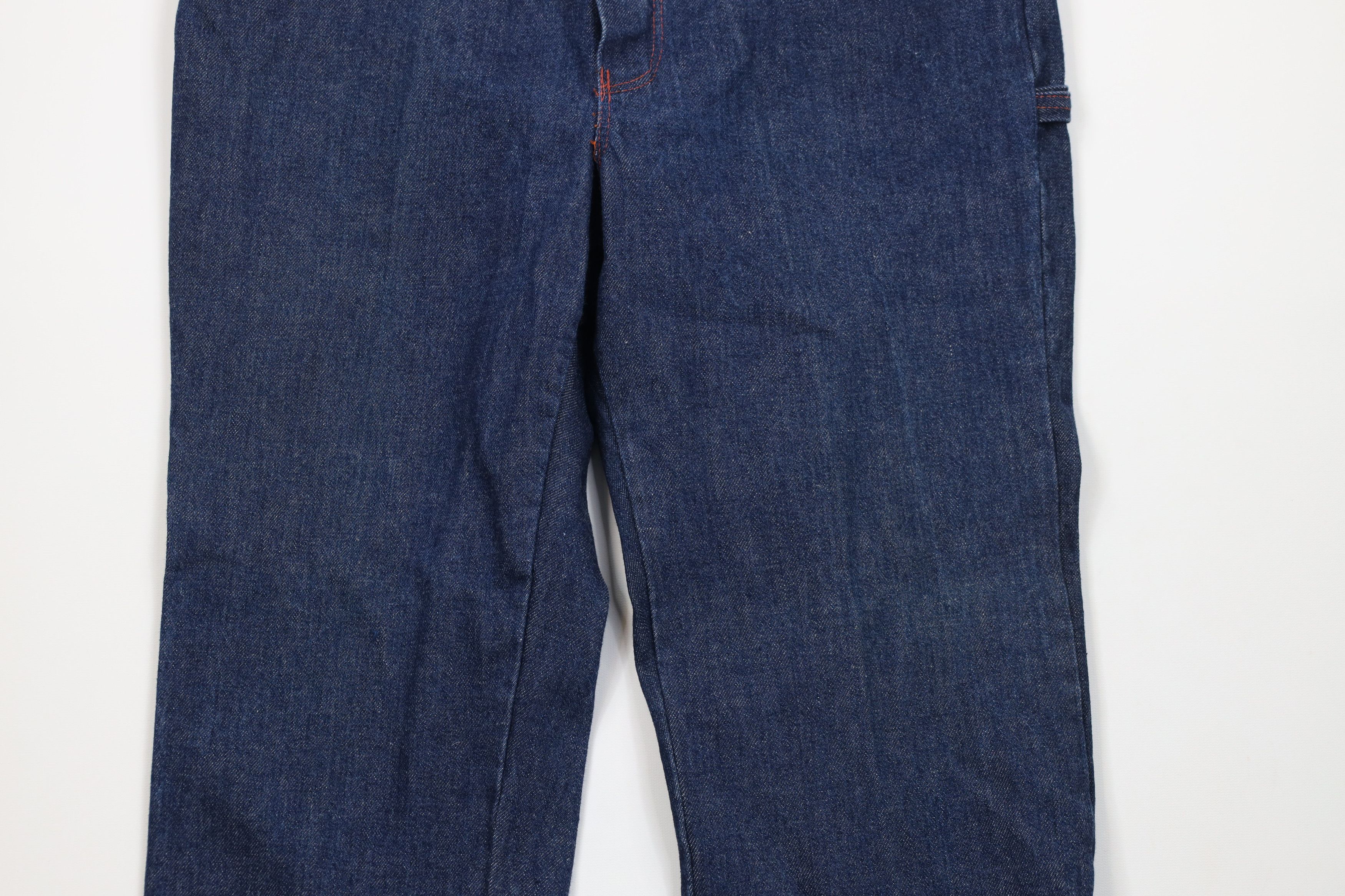 Vintage Vintage 90s Streetwear Wide Leg Dungaree Denim Jeans Indigo Size US 34 / EU 50 - 3 Thumbnail
