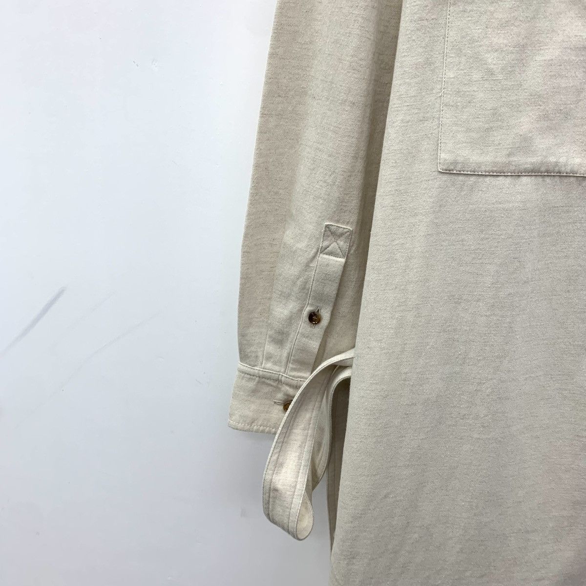Burberry Burberry Apricot Long Sleeve Belted Paragraph Dress Size M / US 6-8 / IT 42-44 - 4 Thumbnail
