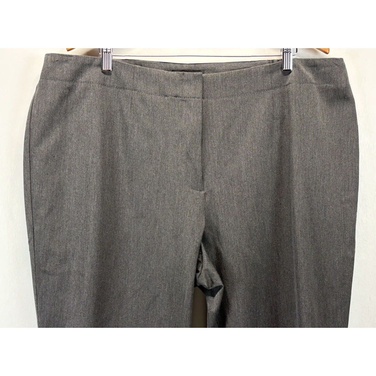 Talbots Talbots NEW! Grey Dress Pants Size 22W Plus Stretch Elastic Sides Size 40" / US 18 - 2 Thumbnail