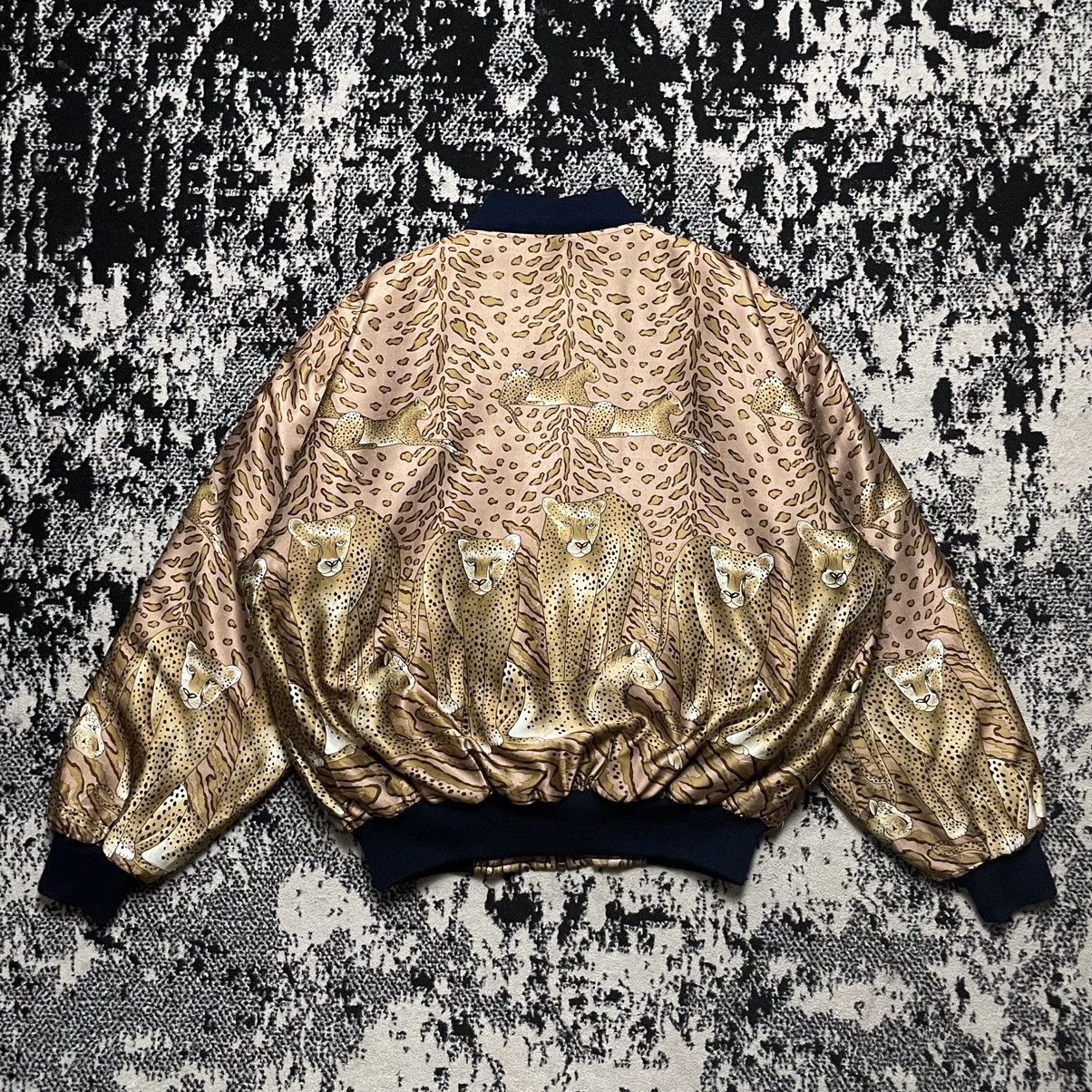 Vintage Vintage all over print leopard bomber jacket Size US L / EU 52-54 / 3 - 2 Thumbnail