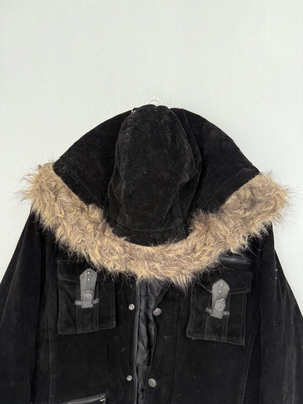 In The Attic In the attic Velvet Faux Fur Jacket Gothic Style Jacket Size US L / EU 52-54 / 3 - 4 Thumbnail