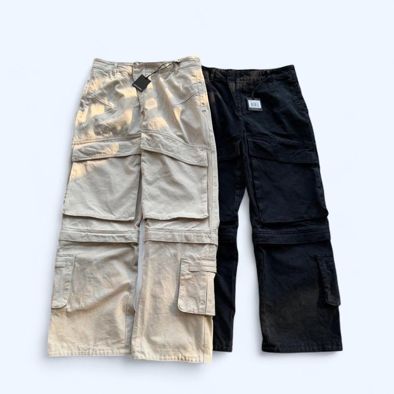 Entire Studios ENTIRE STUDIOS Ssense Exclusive Taupe Hard Cargo Pants Size US 34 / EU 50 - 4 Thumbnail