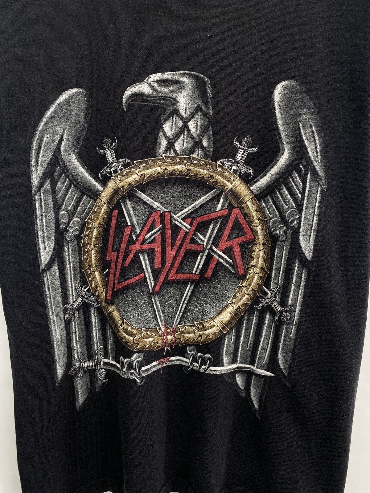 Slayer 🇺🇸 Vintage Y2K Slayer Rock Band T-Shirt Retro Rare Hype Size US S / EU 44-46 / 1 - 4 Thumbnail