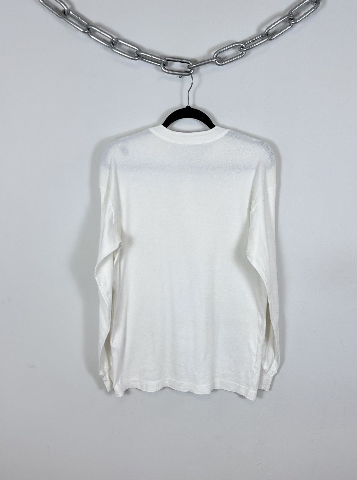 Schott Vintage Schott NYC Men’s White Long Sleeve Henley T-Shirt Size US M / EU 48-50 / 2 - 18 Thumbnail