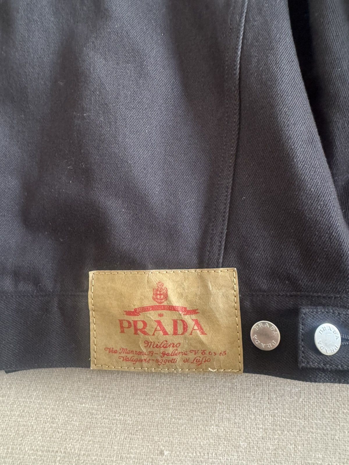 Prada Denim jacket Prada with fourrure Size US M / EU 48-50 / 2 - 7 Thumbnail