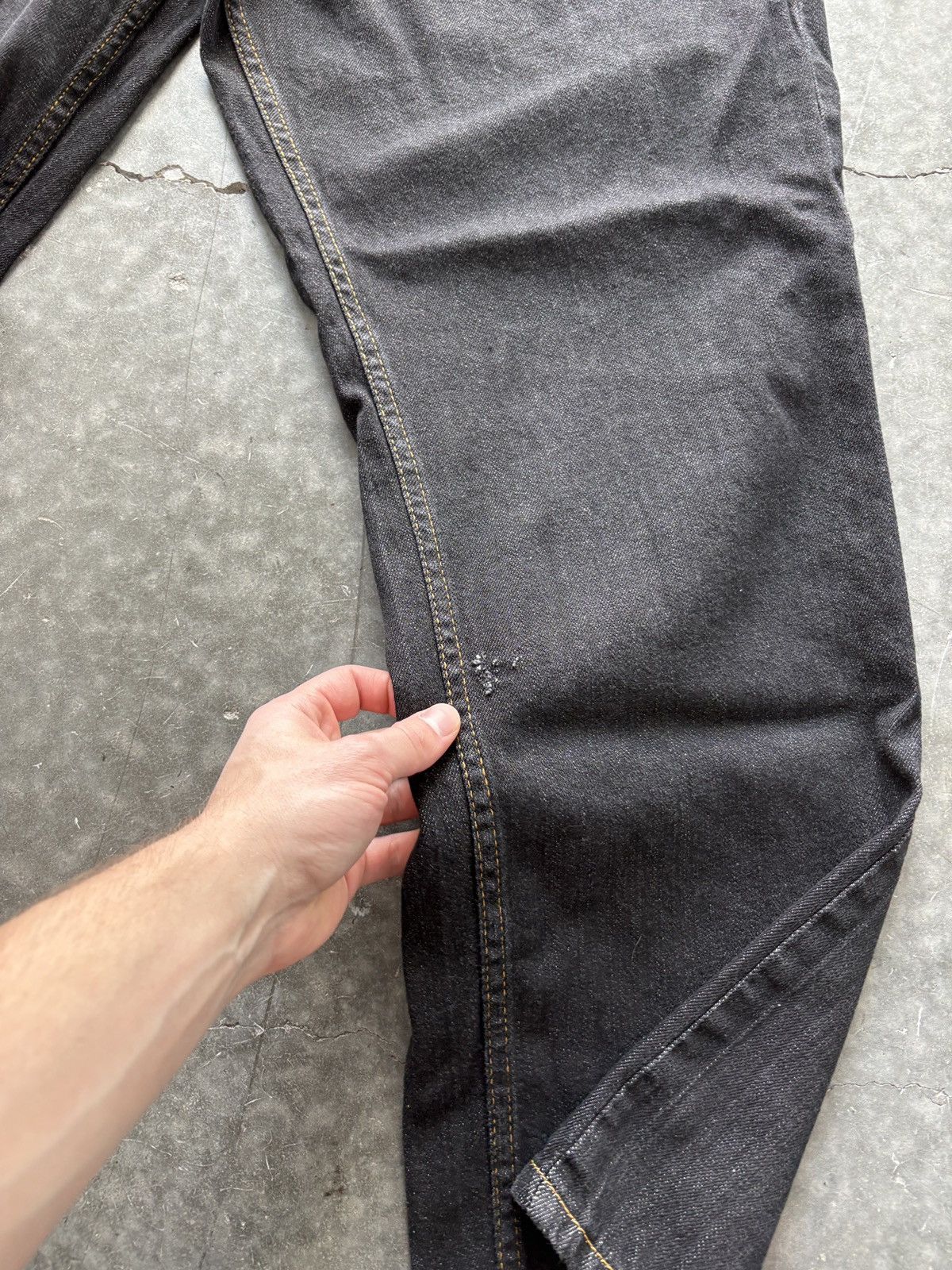 Akademiks Vintage Y2K Akademiks Baggy Black Denim Jeans 38x32 Size US 38 / EU 54 - 5 Thumbnail