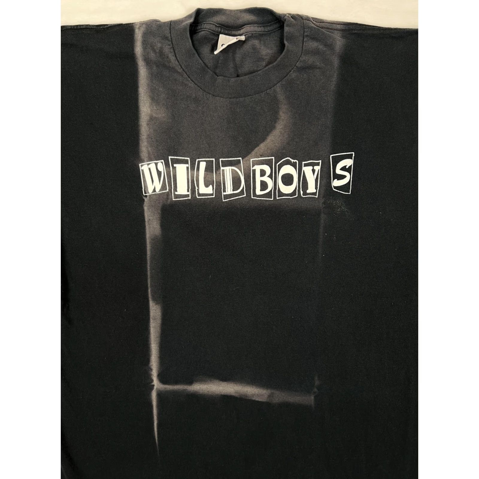 Anvil VINTAGE Wild Boys Hip Hop Graffiti T-Shirt Anvil XL Black Crew Neck Short Sleeve 90s Mens Graphic Print Vintage/90s Streetwear Size US XL / EU 56 / 4 - 4 Thumbnail