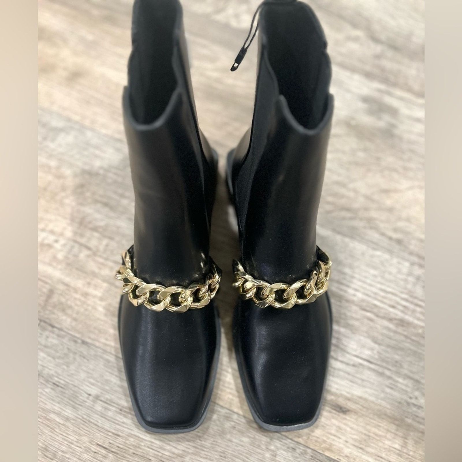 Zara ZARA Black US 8 Square Toe Boots NWT LAST ONE!!! Size US 8 / IT 38 - 13 Thumbnail