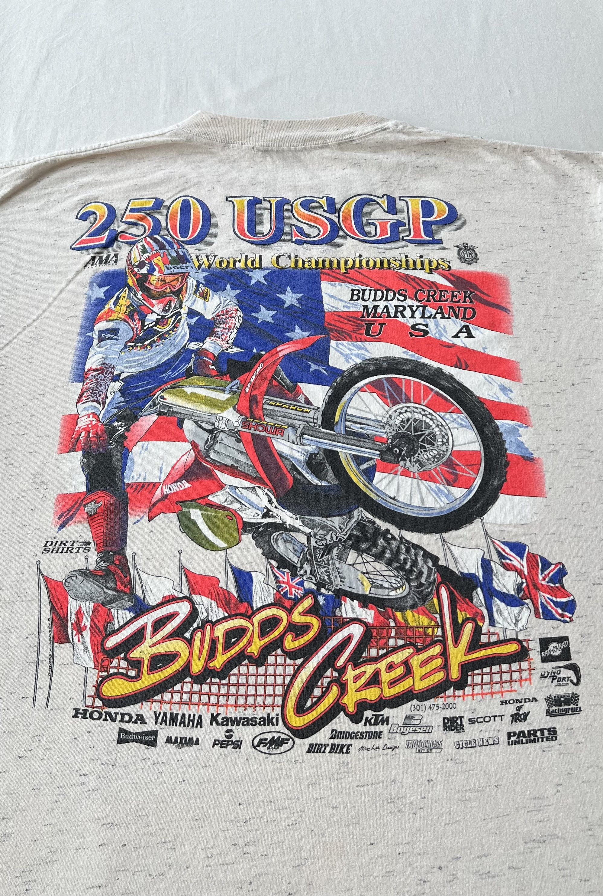 Vintage Vintage 90s 250 USGP AMA Motocross Supercross Racing Honda Size US XL / EU 56 / 4 - 11 Thumbnail