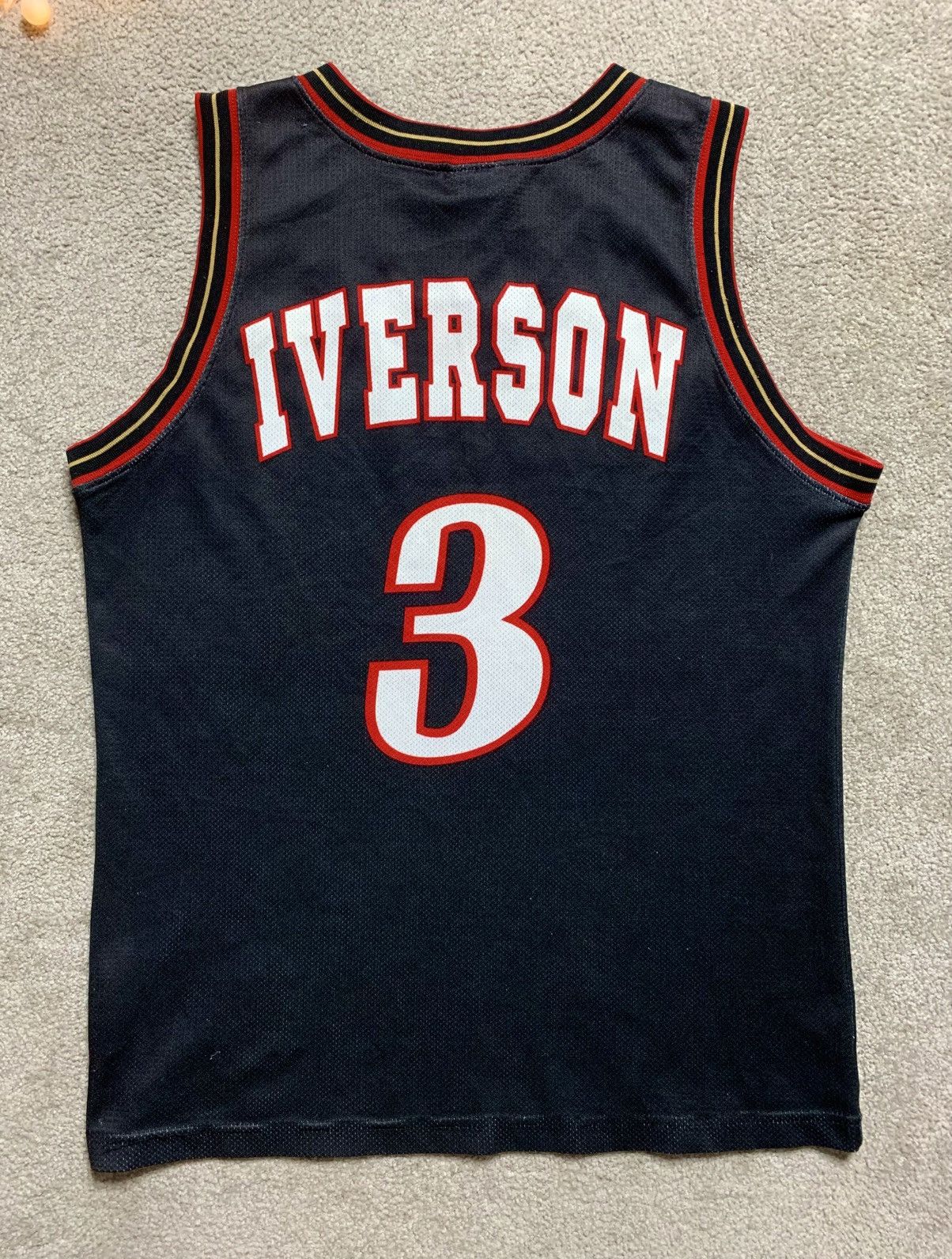 Champion Vintage Champion sixers #3 iverson NBA very rare grail Size US S / EU 44-46 / 1 - 12 Thumbnail