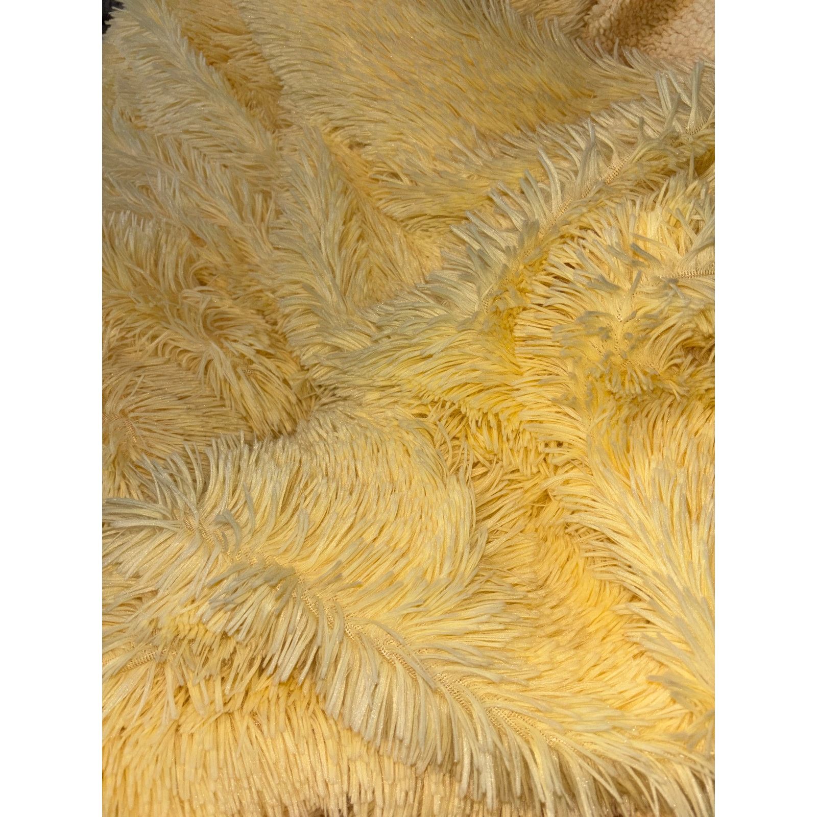The Unbranded Brand Bedsure Yellow Fluffy Throw Blanket One Size Size ONE SIZE - 2 Thumbnail