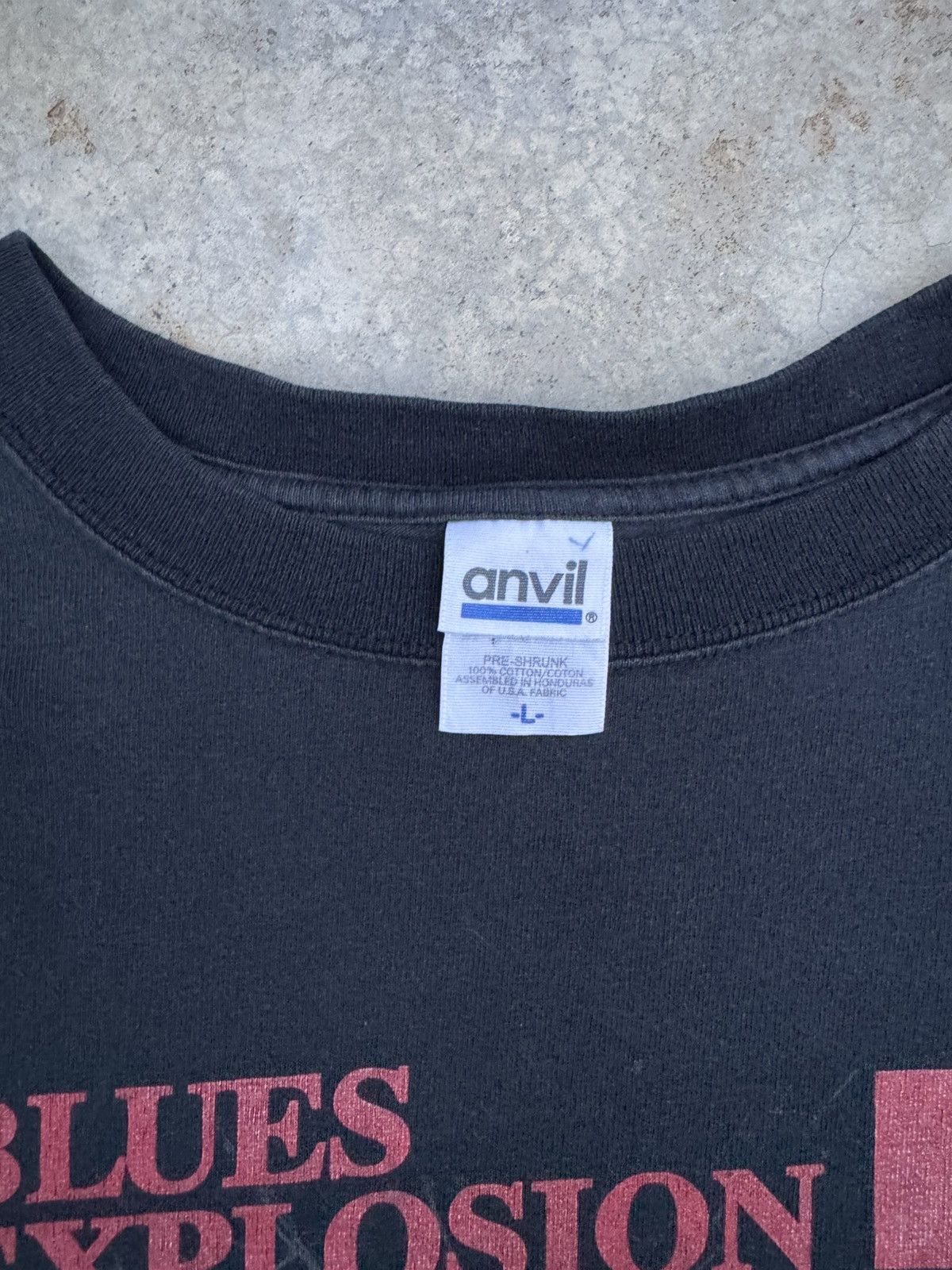 Other Blues Explosion Band Anvil Blue Tag Vintage Size US L / EU 52-54 / 3 - 4 Thumbnail