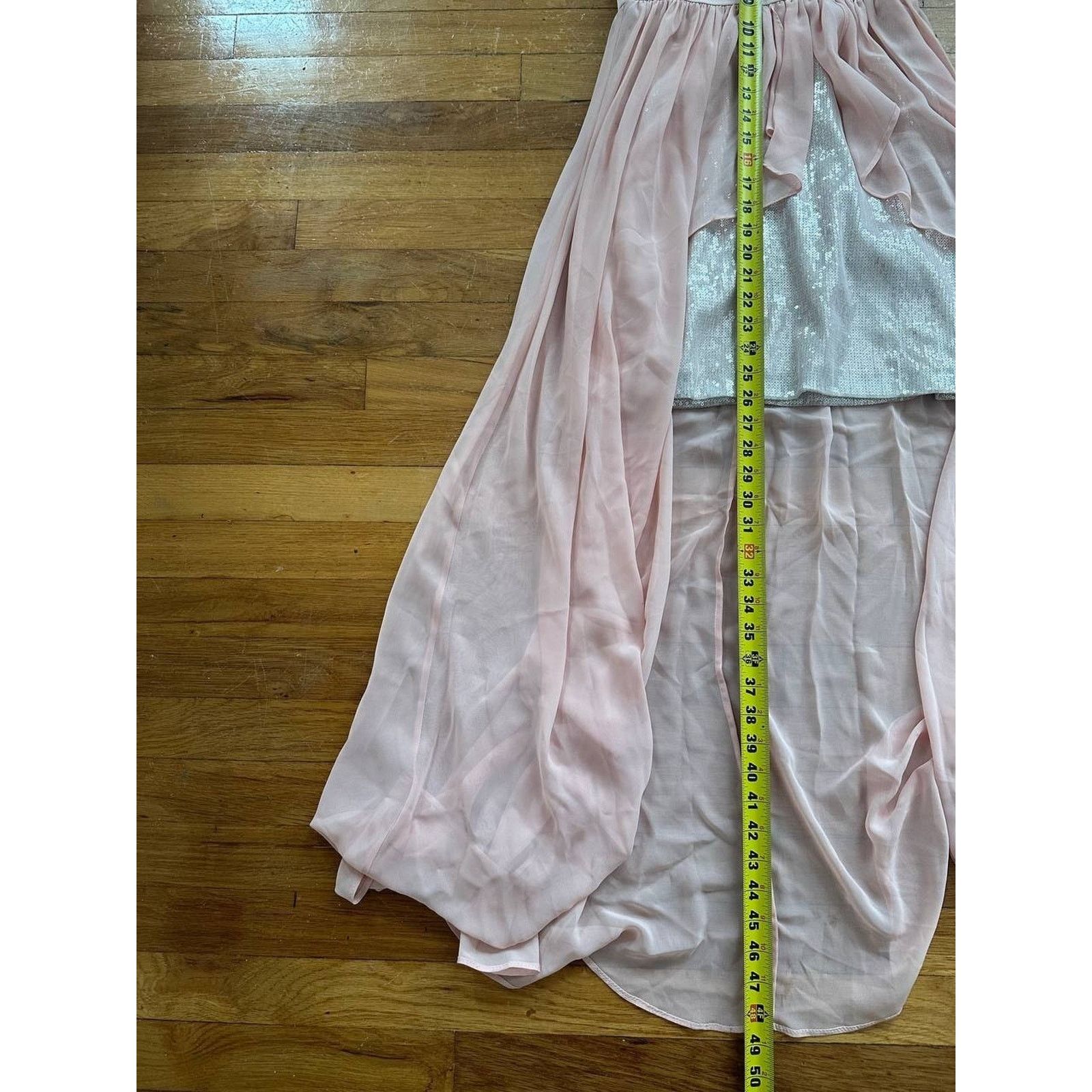 Addaptation Japan Aidan Mattox Pink Sequins Pleated Mini Dress Size 2 A000974 Size XS / US 0-2 / IT 36-38 - 6 Thumbnail