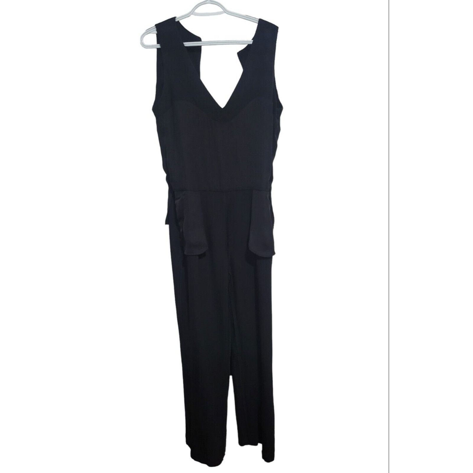 Massimo Dutti Massimo Dutti Women Jumpsuits Sleeveless Black Size US 10 Size 32" / US 10 / IT 46 - 3 Thumbnail