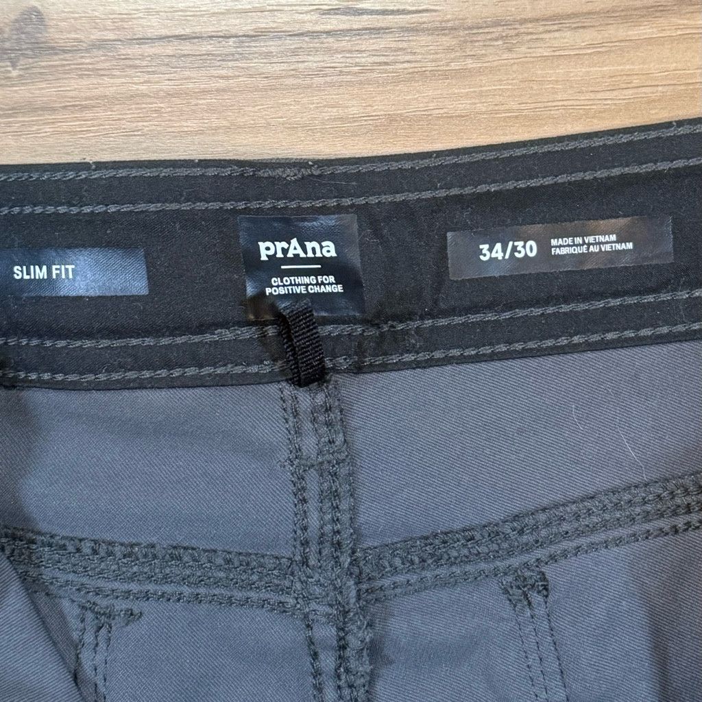 Other prAna Men’s Slim Fit Hiking Pants 34x30 Gray Size US 34 / EU 50 - 4 Thumbnail