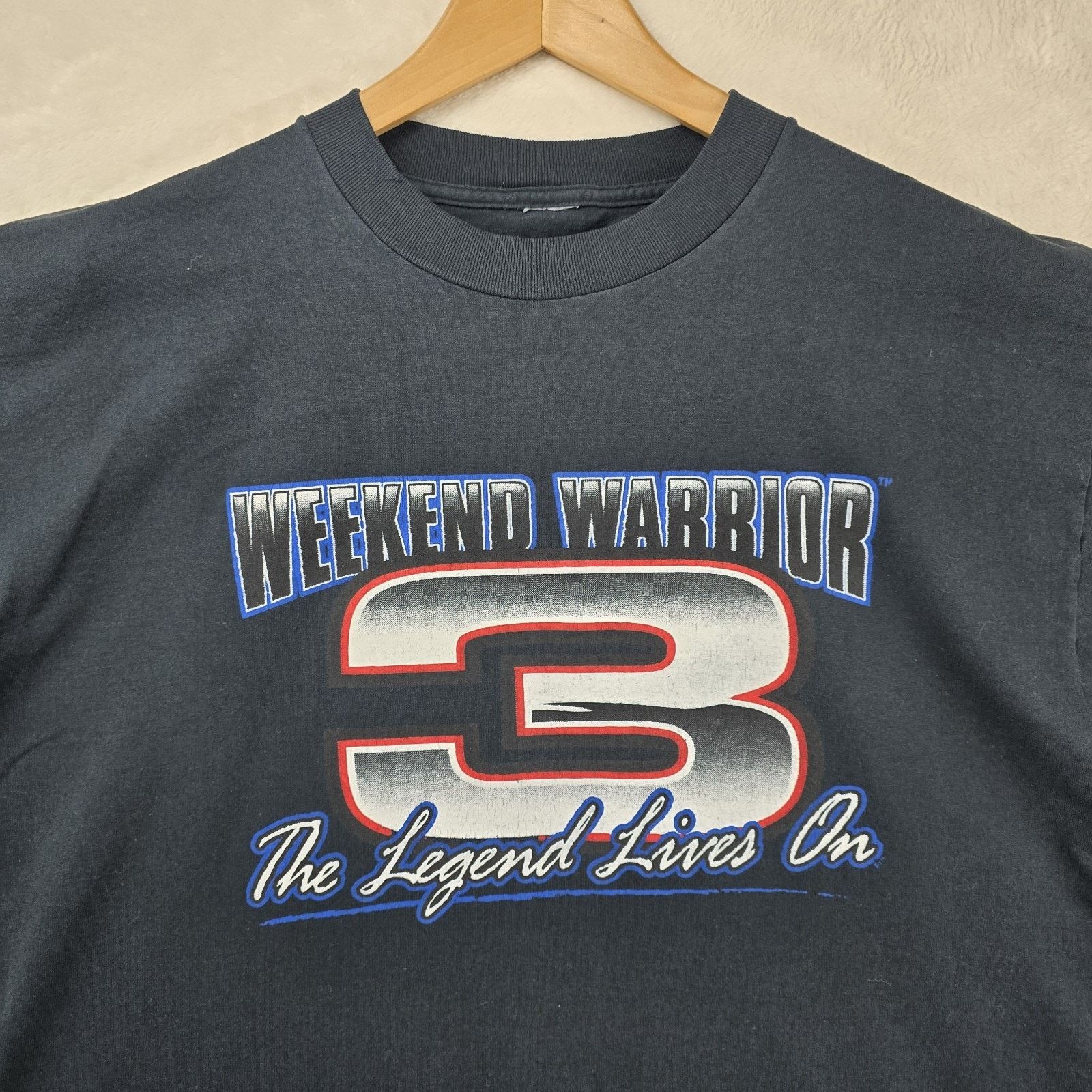 NASCAR Vintage Dale Earnhardt Shirt XL Black #3 Weekend Warrior Size US XL / EU 56 / 4 - 4 Thumbnail