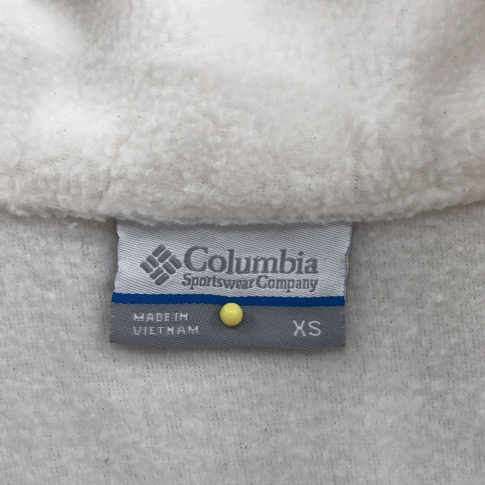 Vintage Columbia Womens Jacket White Fleece Zip Mock Neck Pockets XS Regular – Outdoor Activewear, Fall Winter, Womens Size XS / US 0-2 / IT 36-38 - 7 Thumbnail