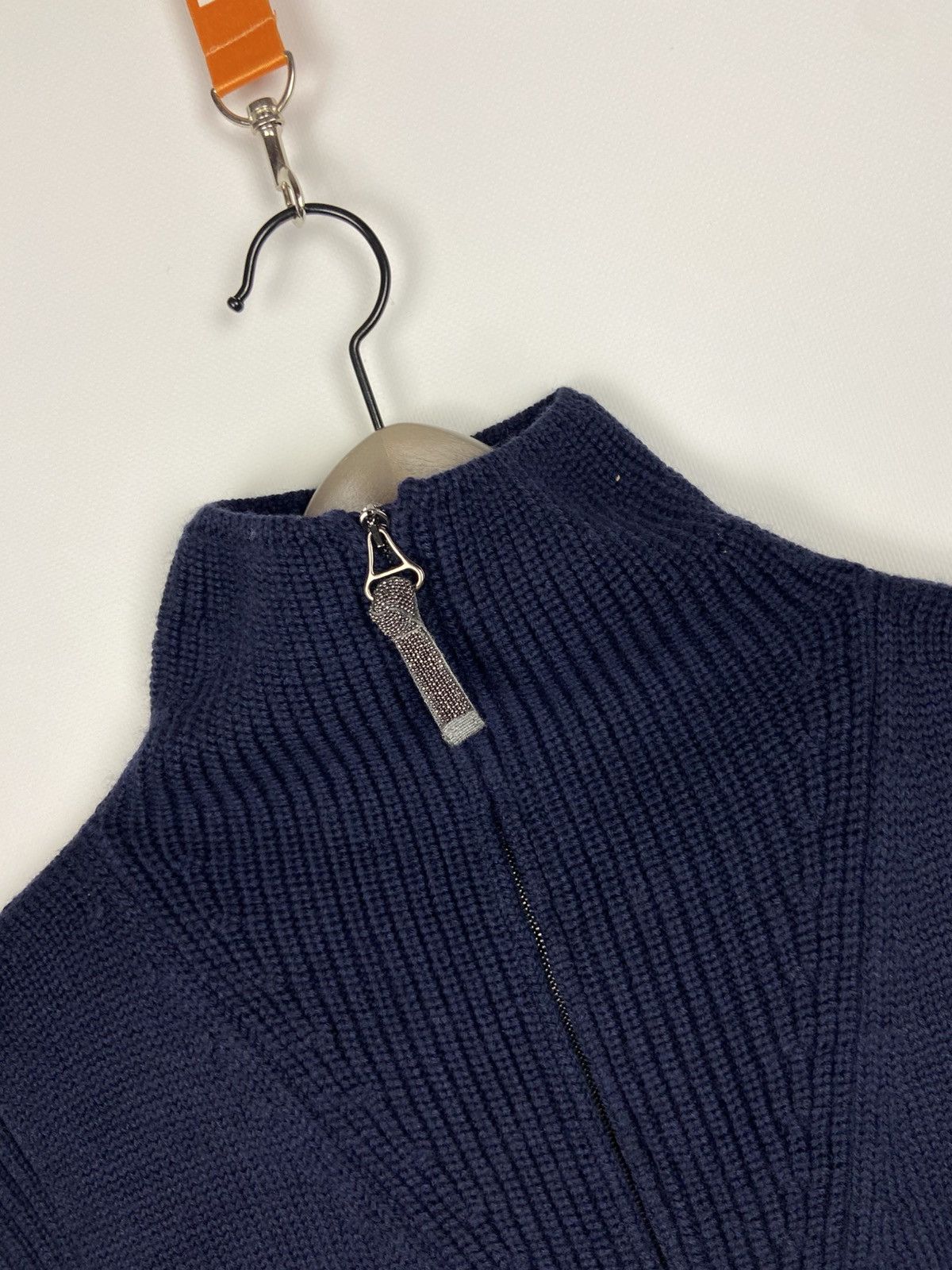 Designer × Fabiana Filippi Fabiana Filippi Sleeveless Roll-Neck Vest Blue Women’s Wool Size L / US 10 / IT 46 - 8 Thumbnail