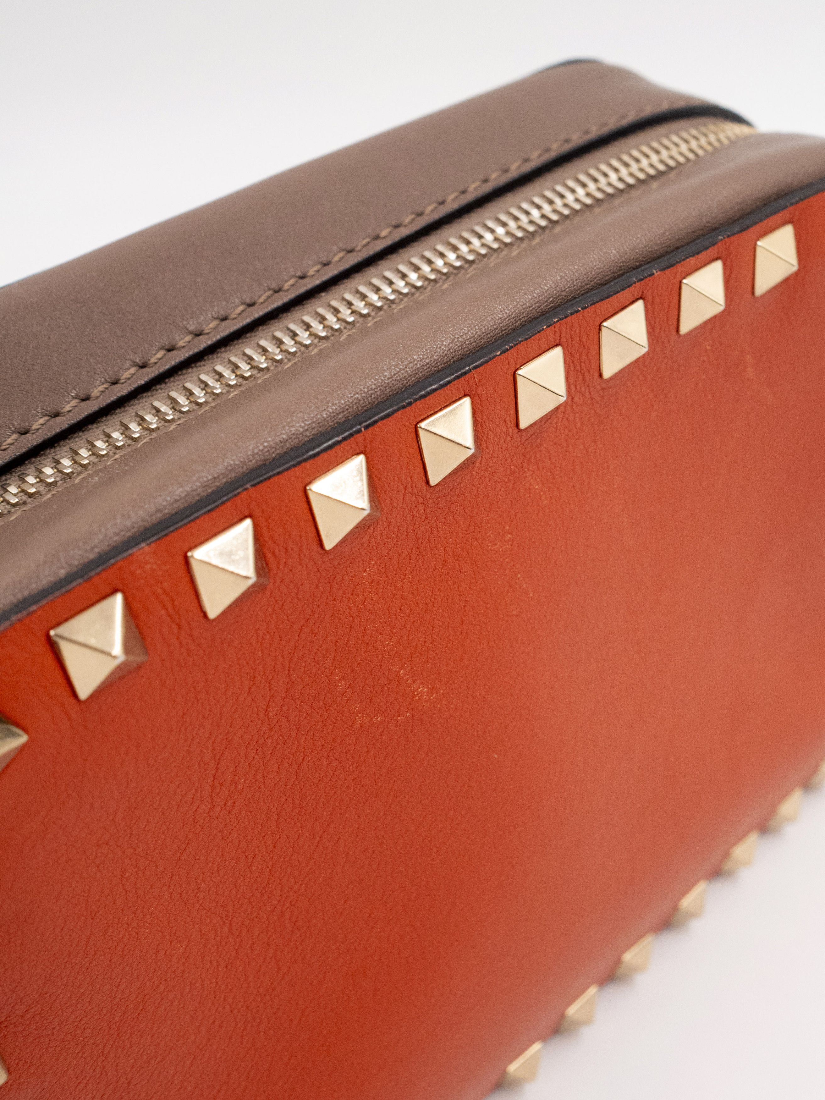 Valentino Dusty Orange Rockstud Camera Bag Size ONE SIZE - 5 Thumbnail