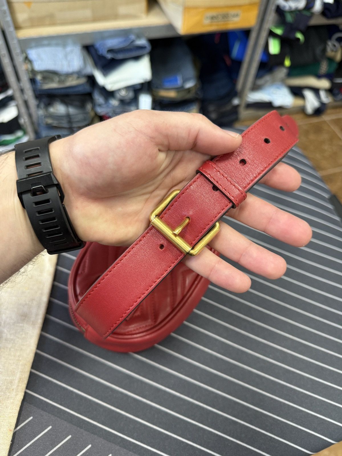 Gucci 🇮🇹 Gucci 476434 GG Marmont Bag Waist Pouch Belt Bag Waist Size ONE SIZE - 9 Thumbnail