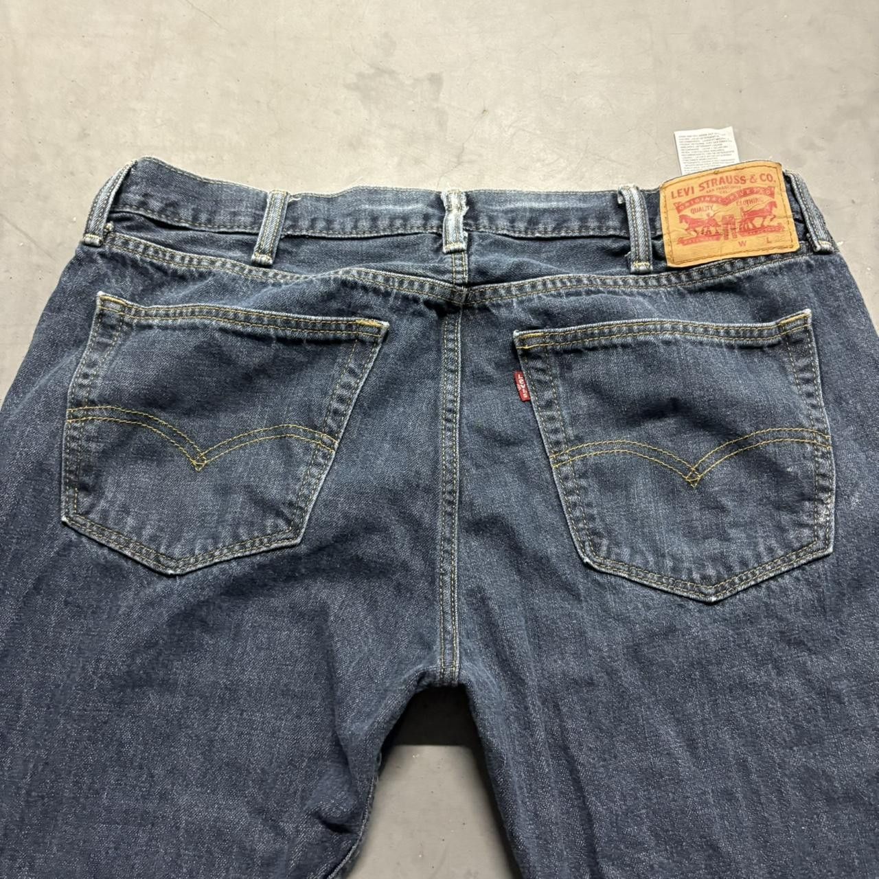 Levi's Crazy Vintage Y2K/2000s Baggy Levis Streetwear Dark Wash Denim Jeans! Size US 38 / EU 54 - 7 Thumbnail