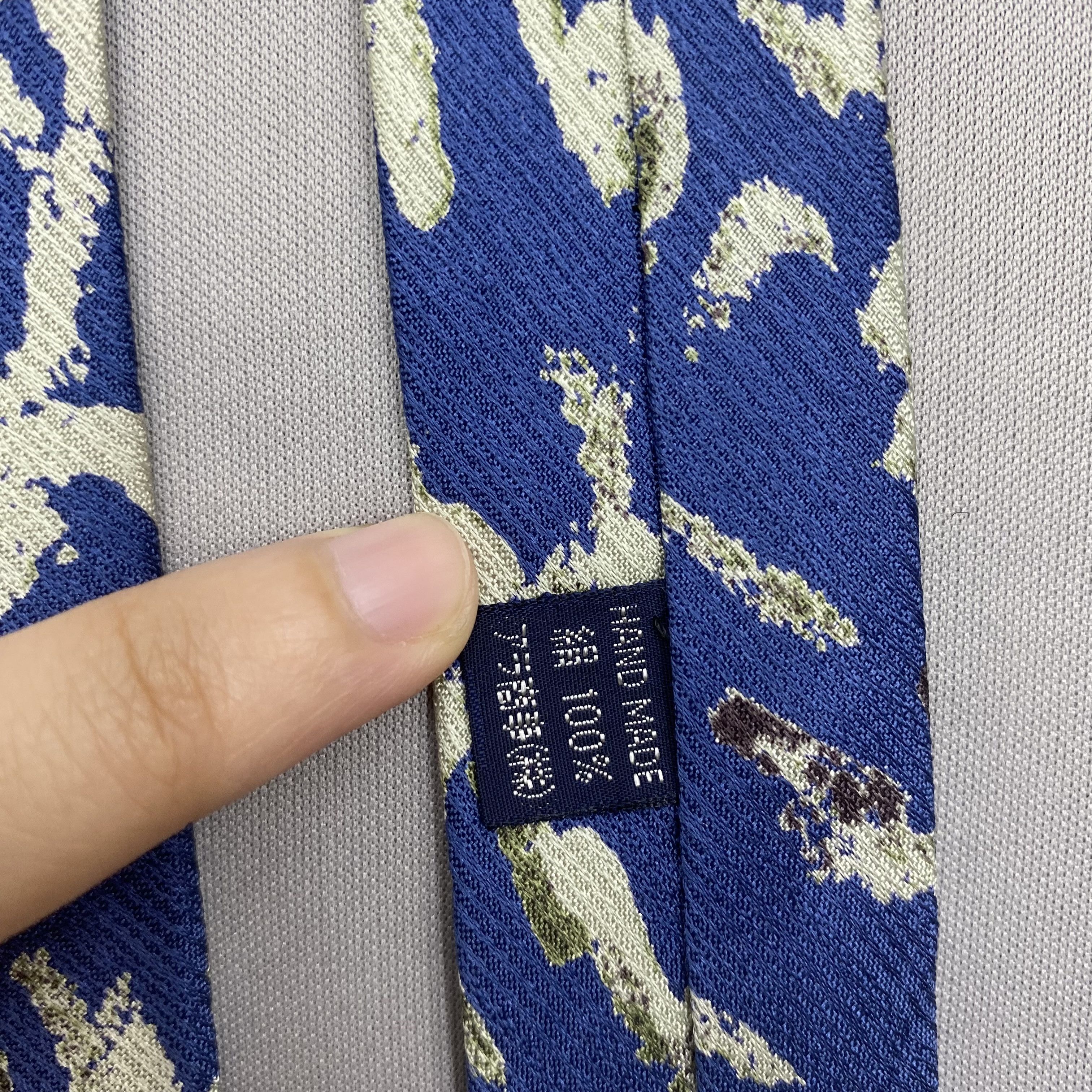 Japanese Brand Vintage Sonia Rykiel Homme SILK Necktie Cravate Pure Silk Size ONE SIZE - 7 Thumbnail