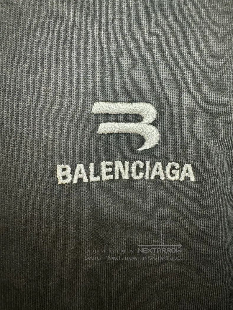 Balenciaga Balenciaga Black-grey logo short-sleeve Size US XS / EU 42 / 0 - 5 Thumbnail