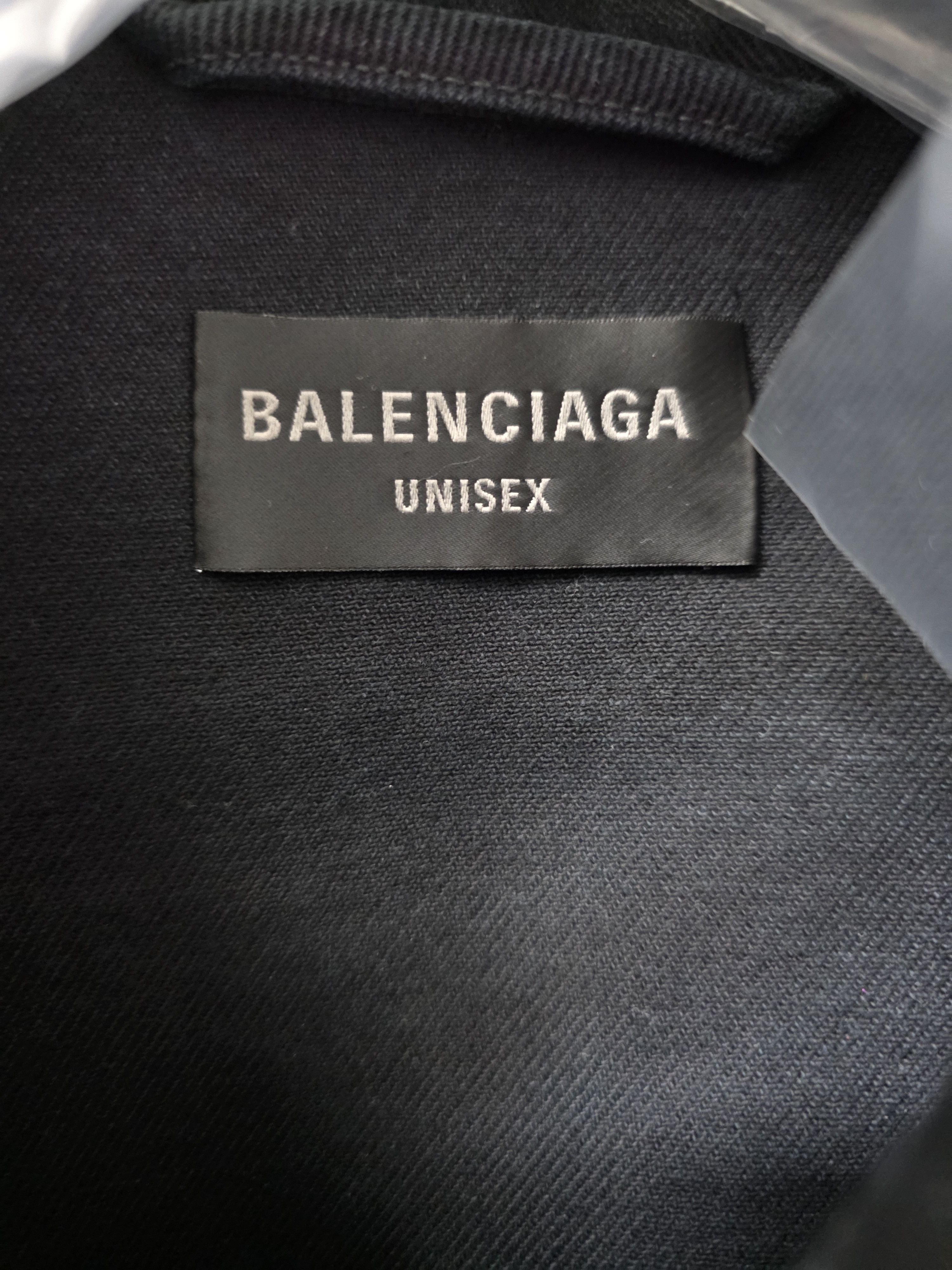 Balenciaga Balenciaga Pierced Denim Jacket Black size 2 Size US M / EU 48-50 / 2 - 3 Thumbnail